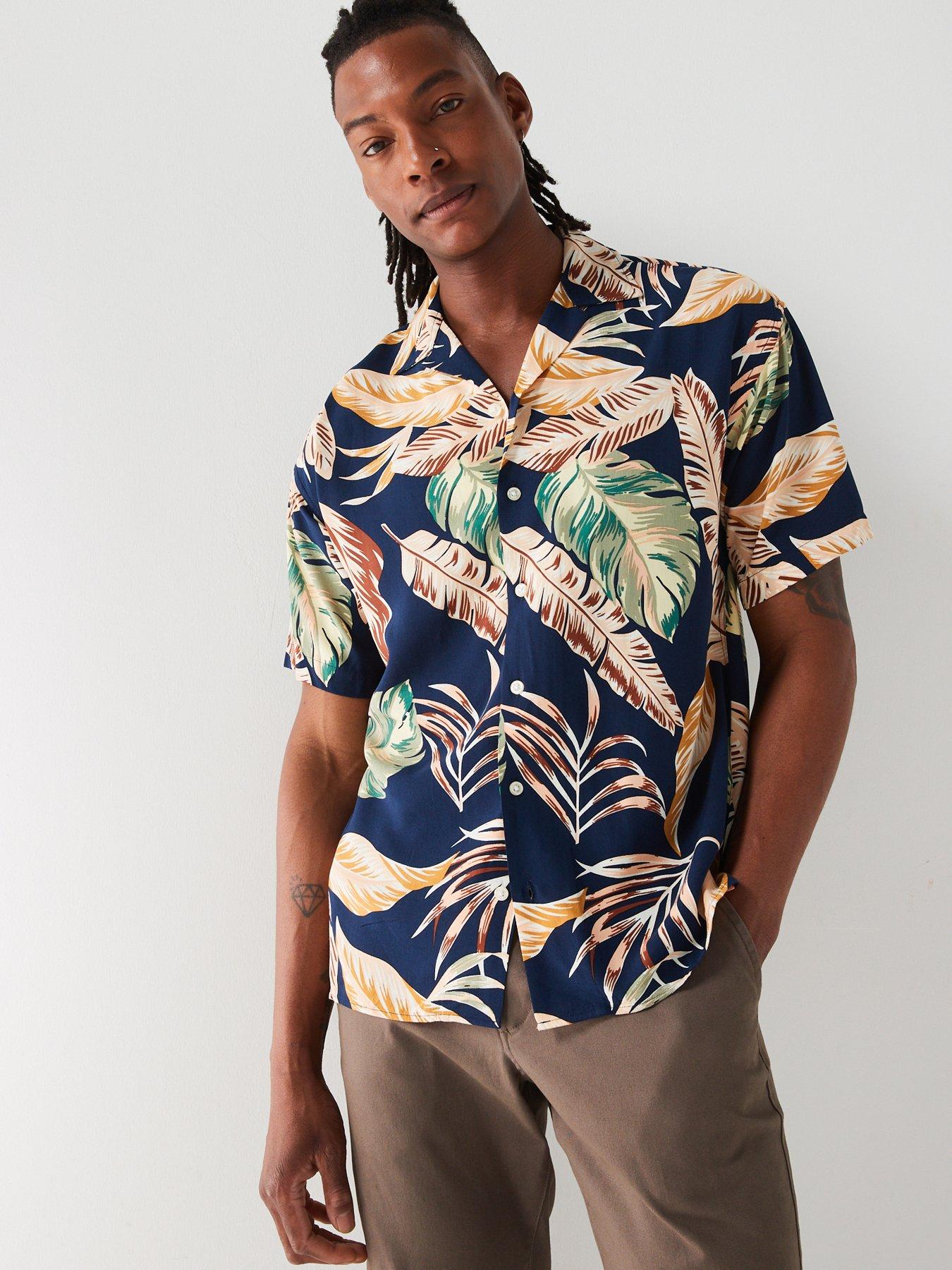 jack-jones-jack-amp-jones-tropical-all-over-print-resort-shirt-dark-blue