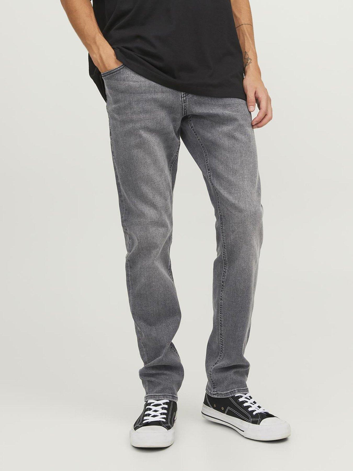 Image 1 of 6 of Jack & Jones Glenn Slim Fit Jeans - Grey