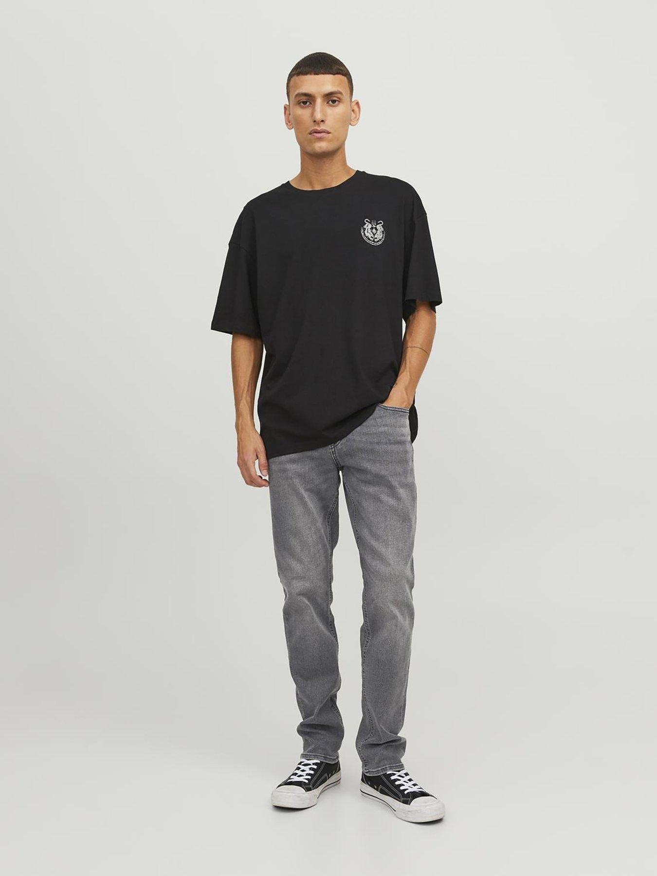 Image 3 of 6 of Jack & Jones Glenn Slim Fit Jeans - Grey