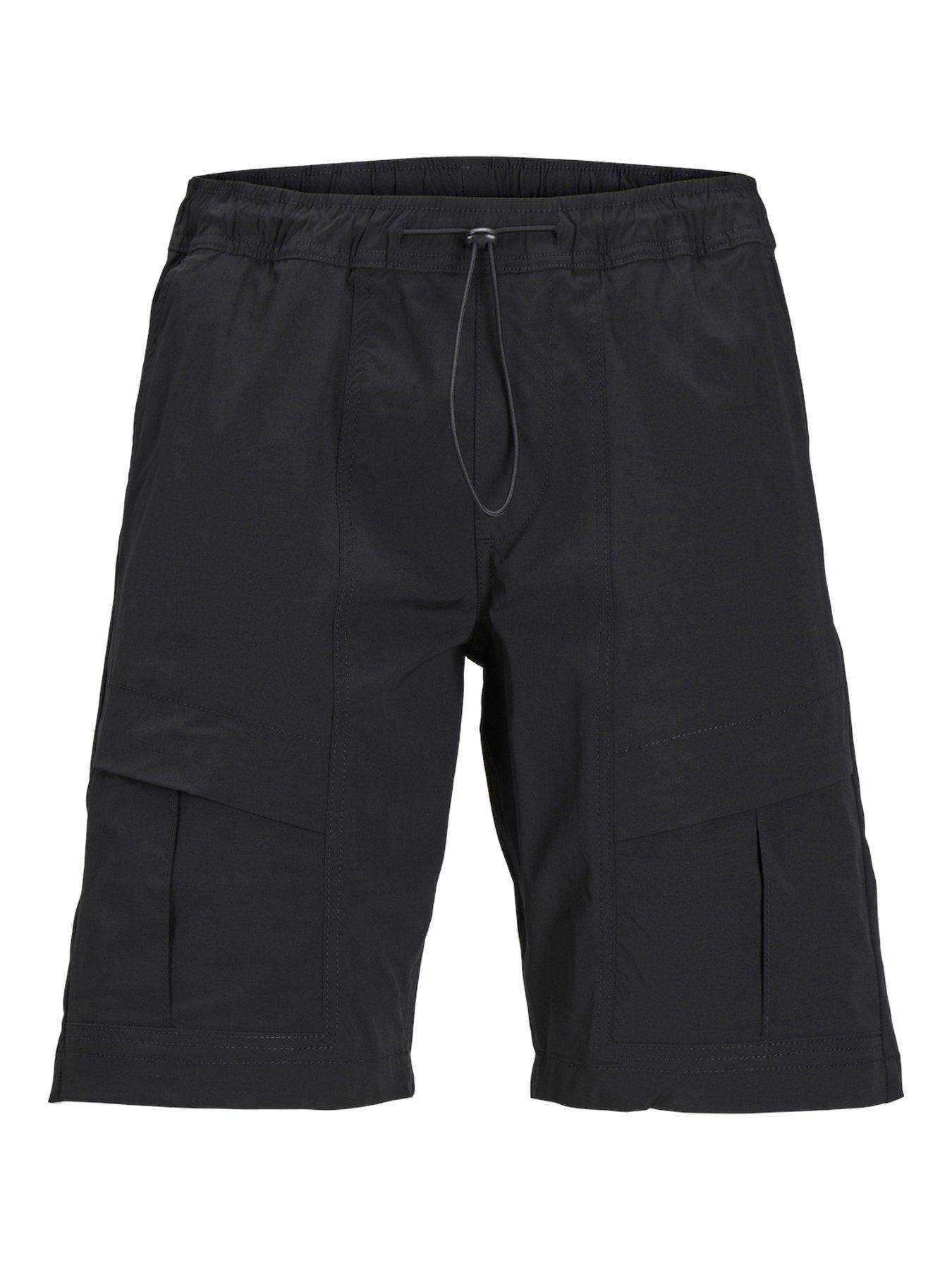 Jack & Jones Jack & Jones Technical Cargo Shorts - Black | Very.co.uk