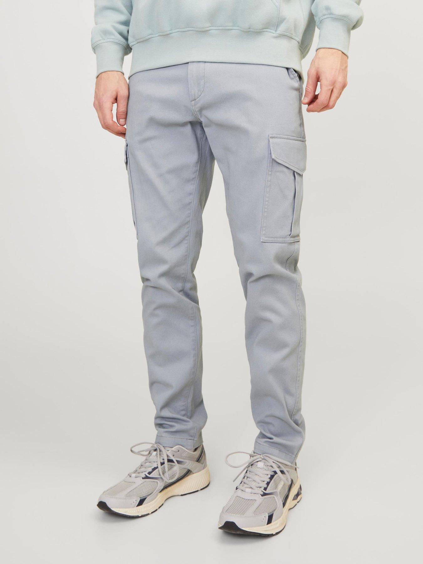 Buy Light Blue Regular Tapered Stretch Utility Cargo Trousers from Next  Canada