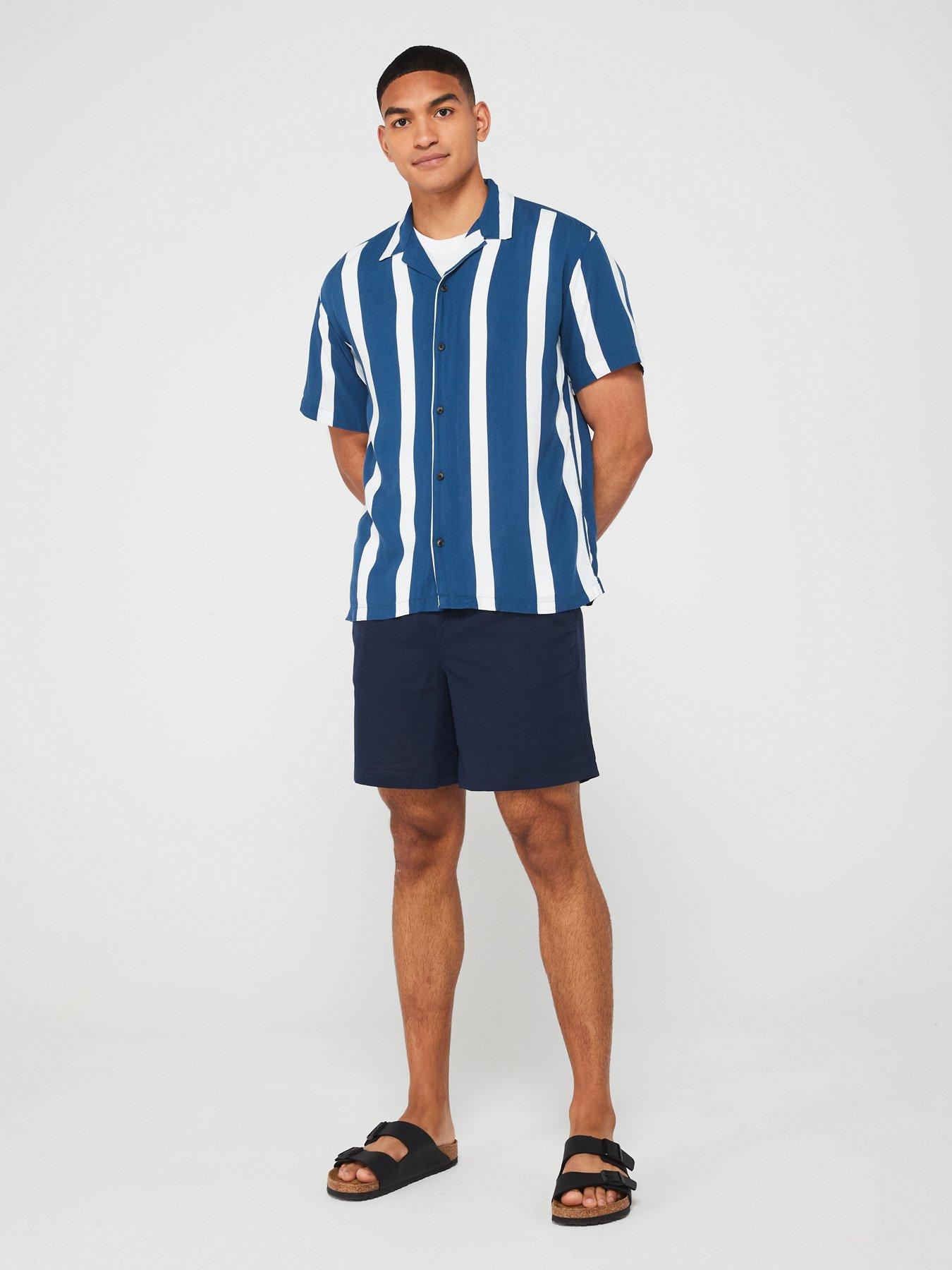Jack+Jones / Herren-Shirt / JORNOTO STRIPE RESORT SHIRT SS SN