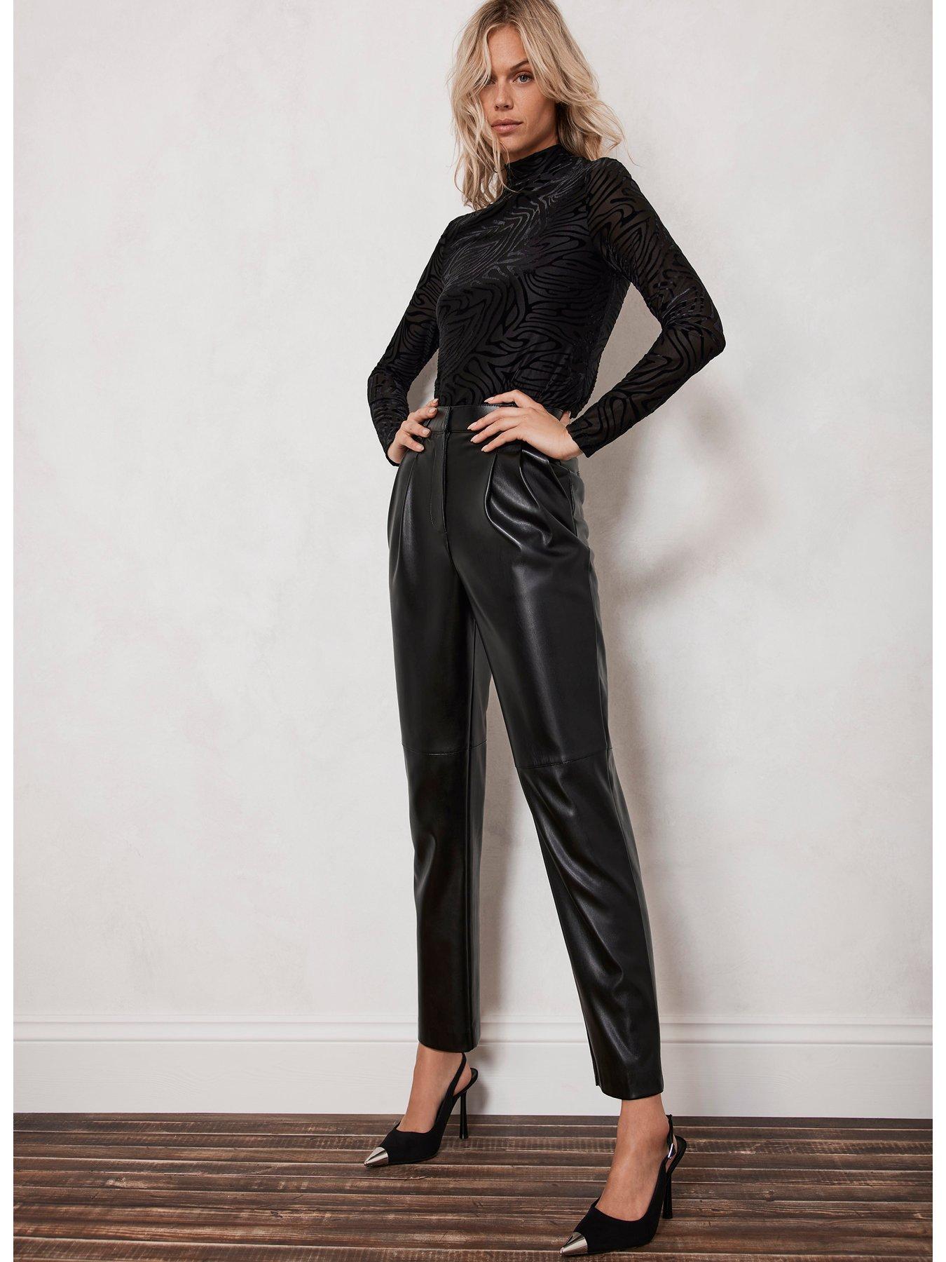 IMOGEN FAUX LEATHER PANTS – Lolas Couture Collection