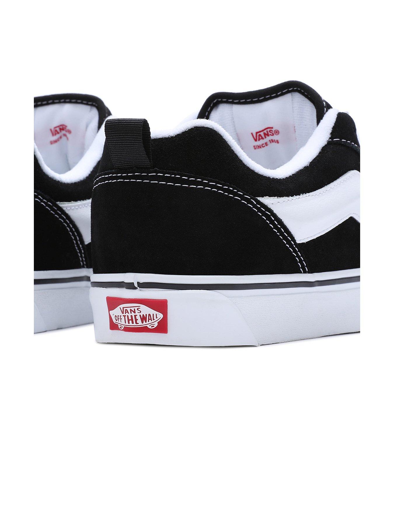 Vans black best sale red white