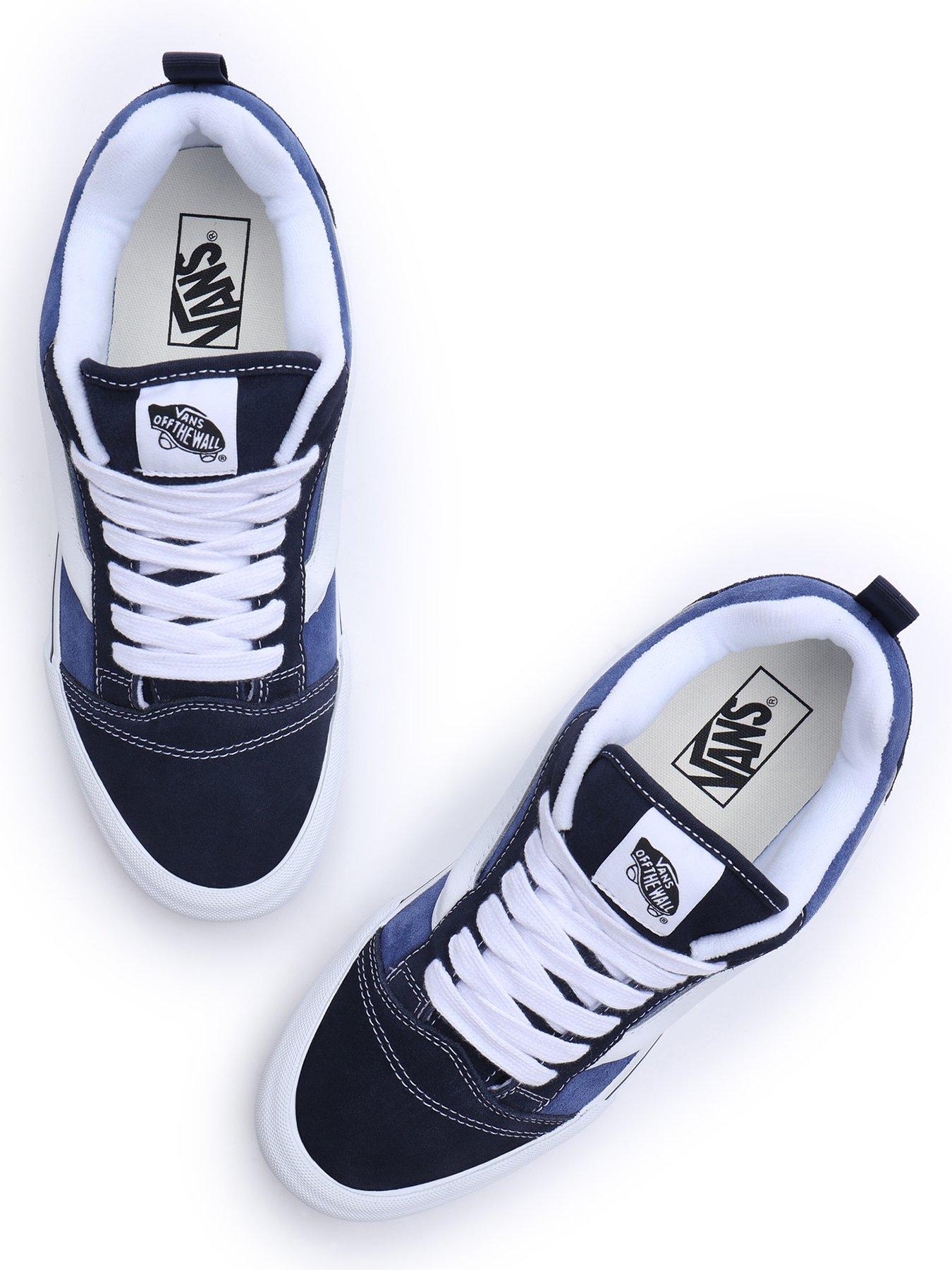 Mens Knu Skool Trainers Navy White