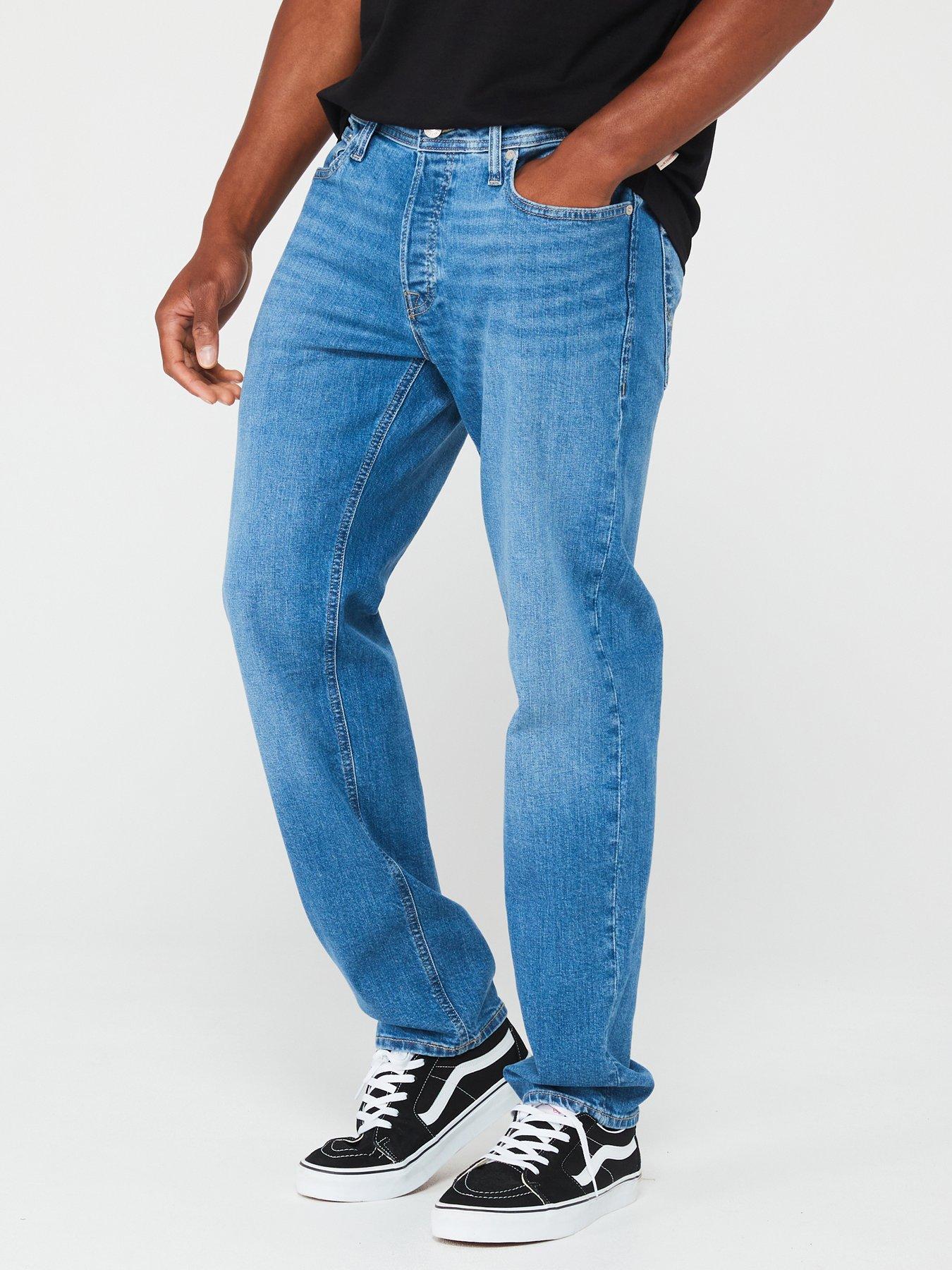 undefined Jack  &  Jones Mike Regular Tapered Fit Jeans - Stonewash