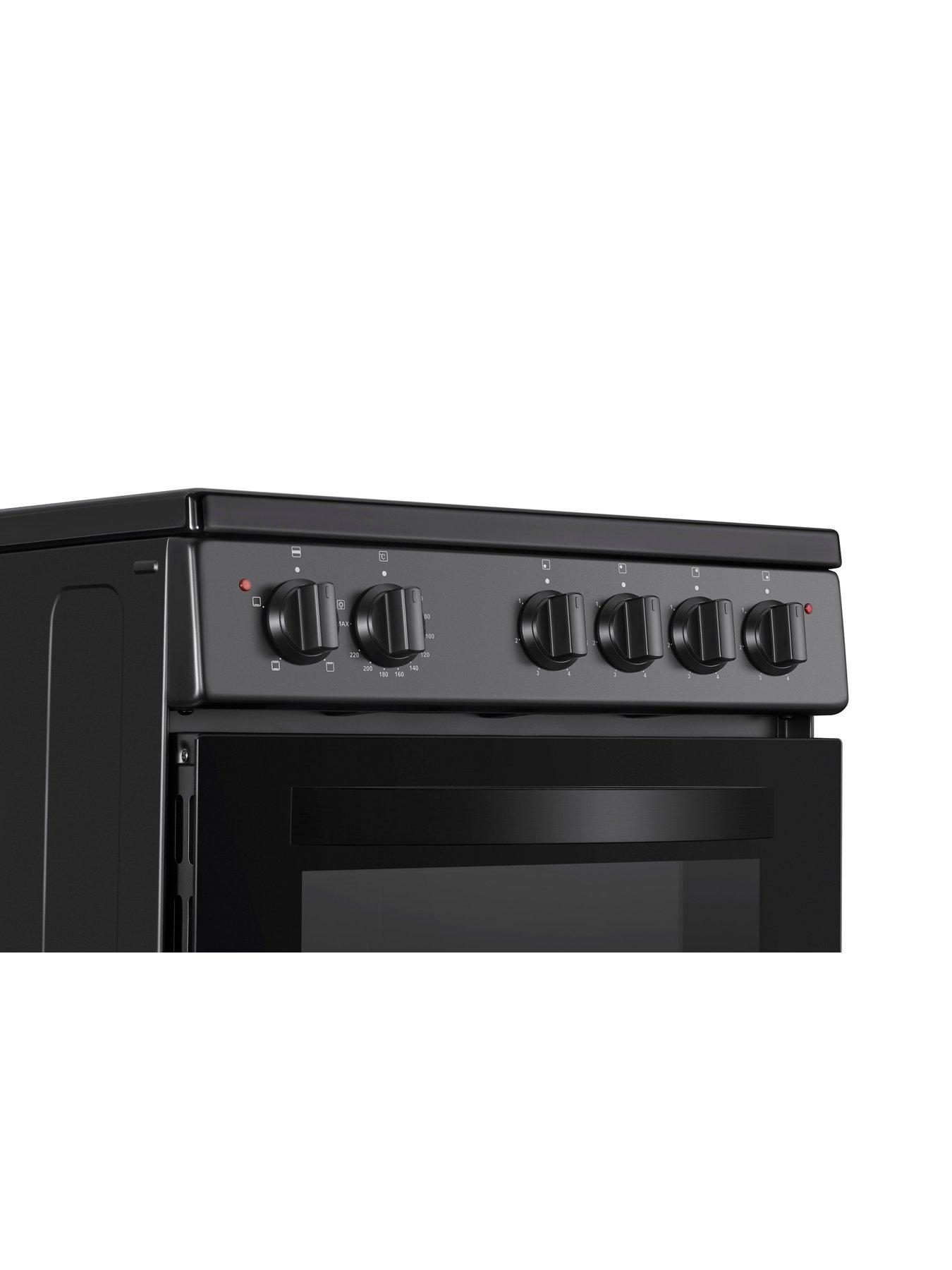 Image 3 of 6 of Swan SX16710B 50cm Wide&nbsp;Electric&nbsp;Cooker with Solid Plate Hob - Black