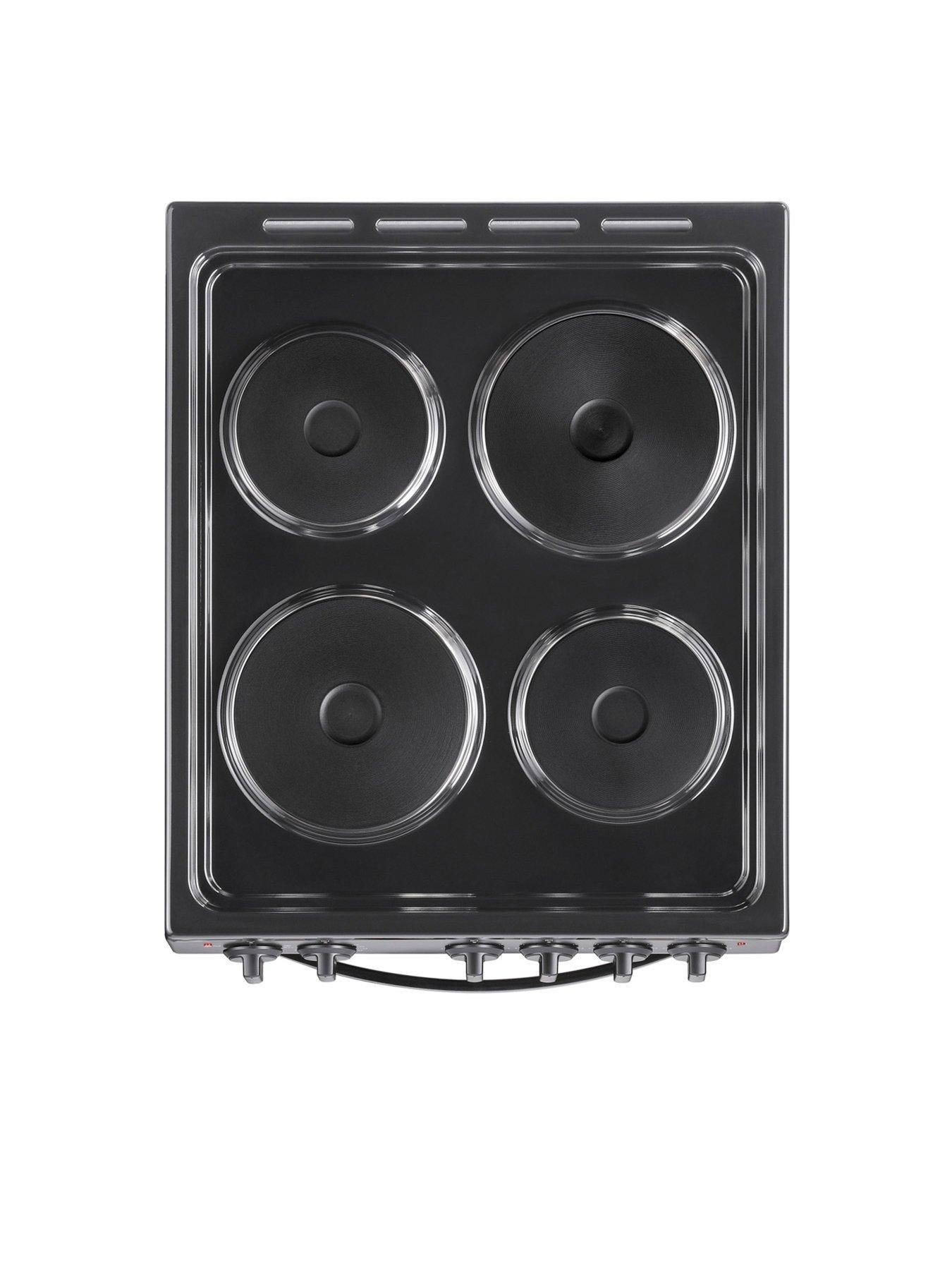 Image 4 of 6 of Swan SX16710B 50cm Wide&nbsp;Electric&nbsp;Cooker with Solid Plate Hob - Black