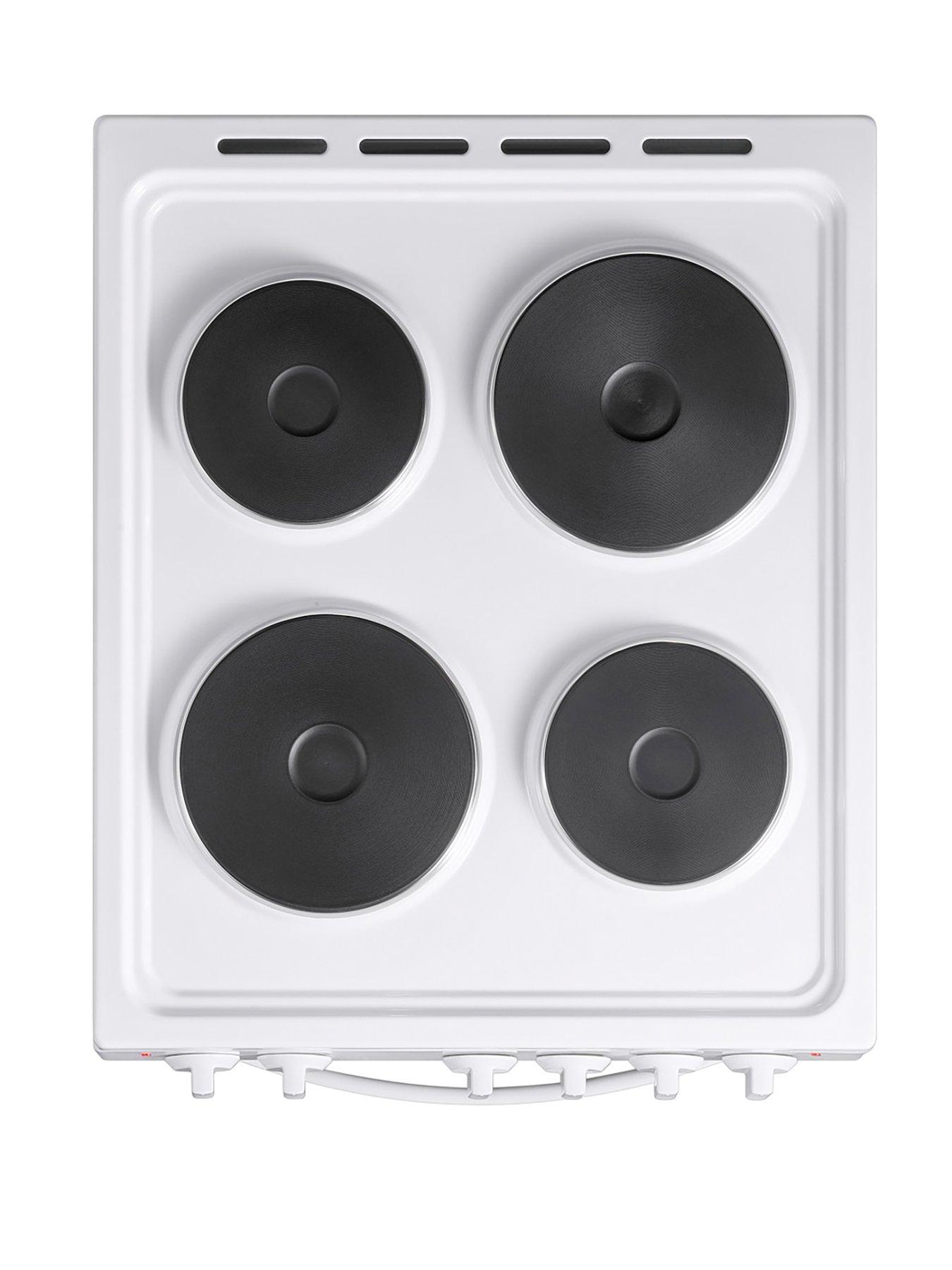 Image 3 of 6 of Swan SX16710W 50cm Wide&nbsp;Electric Solid Plate Cooker - White