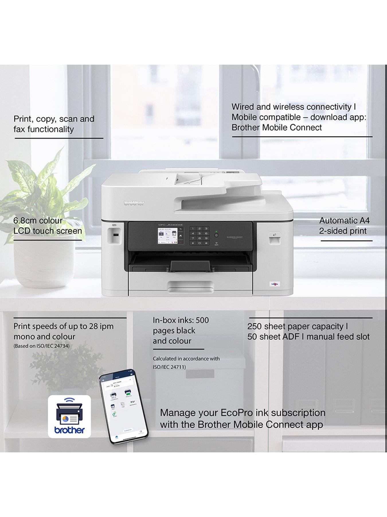 Image 2 of 8 of Brother MFC-J5340DWE EcoPro Ready Professional A3 inkjet Wireless All-in-One Printer