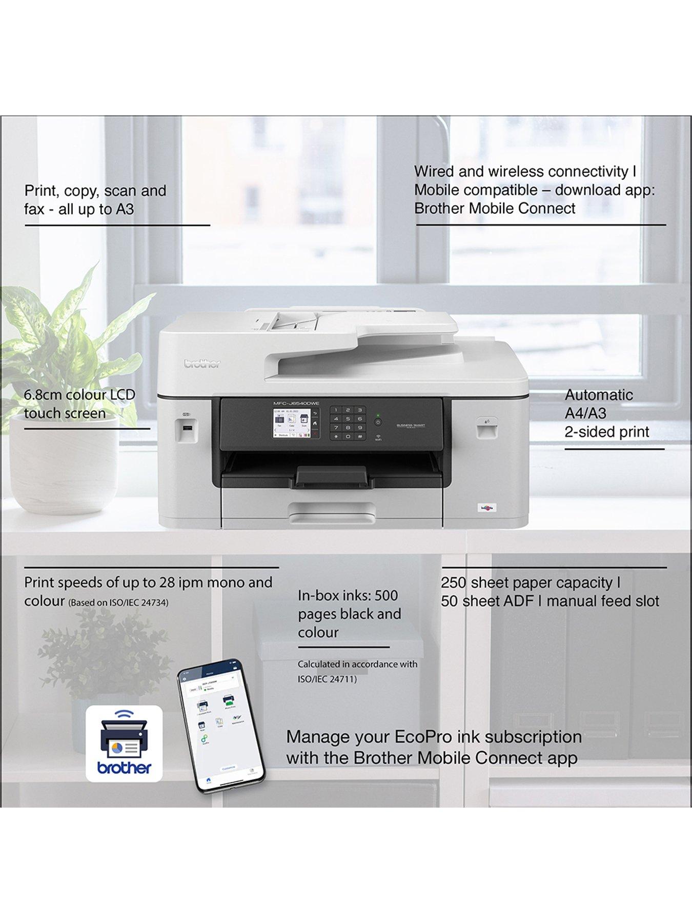Image 4 of 6 of Brother MFC-J6540DWE EcoPro Ready Professional A3 Inkjet Wireless All-in-One Printer