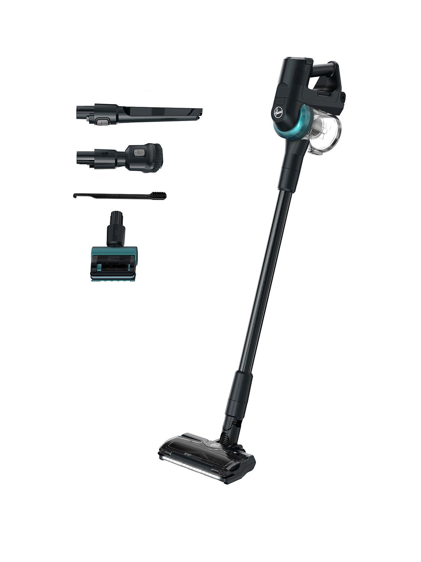 Product photograph of Hoover Cordless Pet Vacuum Cleaner With Anti-hair Wrap Blue - Hf4 from very.co.uk