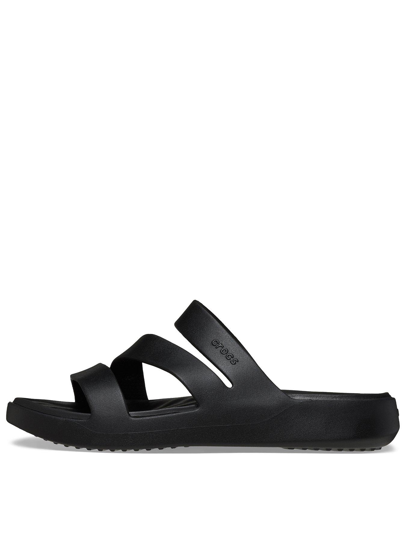 Crocs Getaway Strappy - Black | Very.co.uk