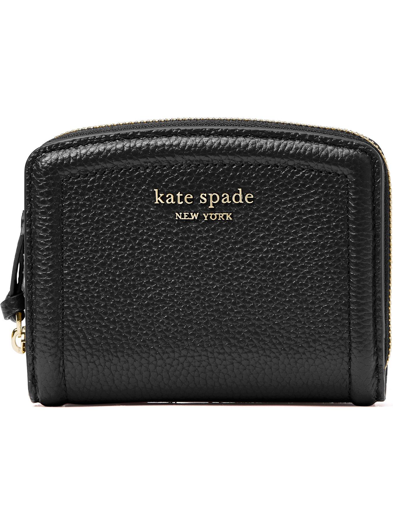 Kate spade black small wallet hot sale