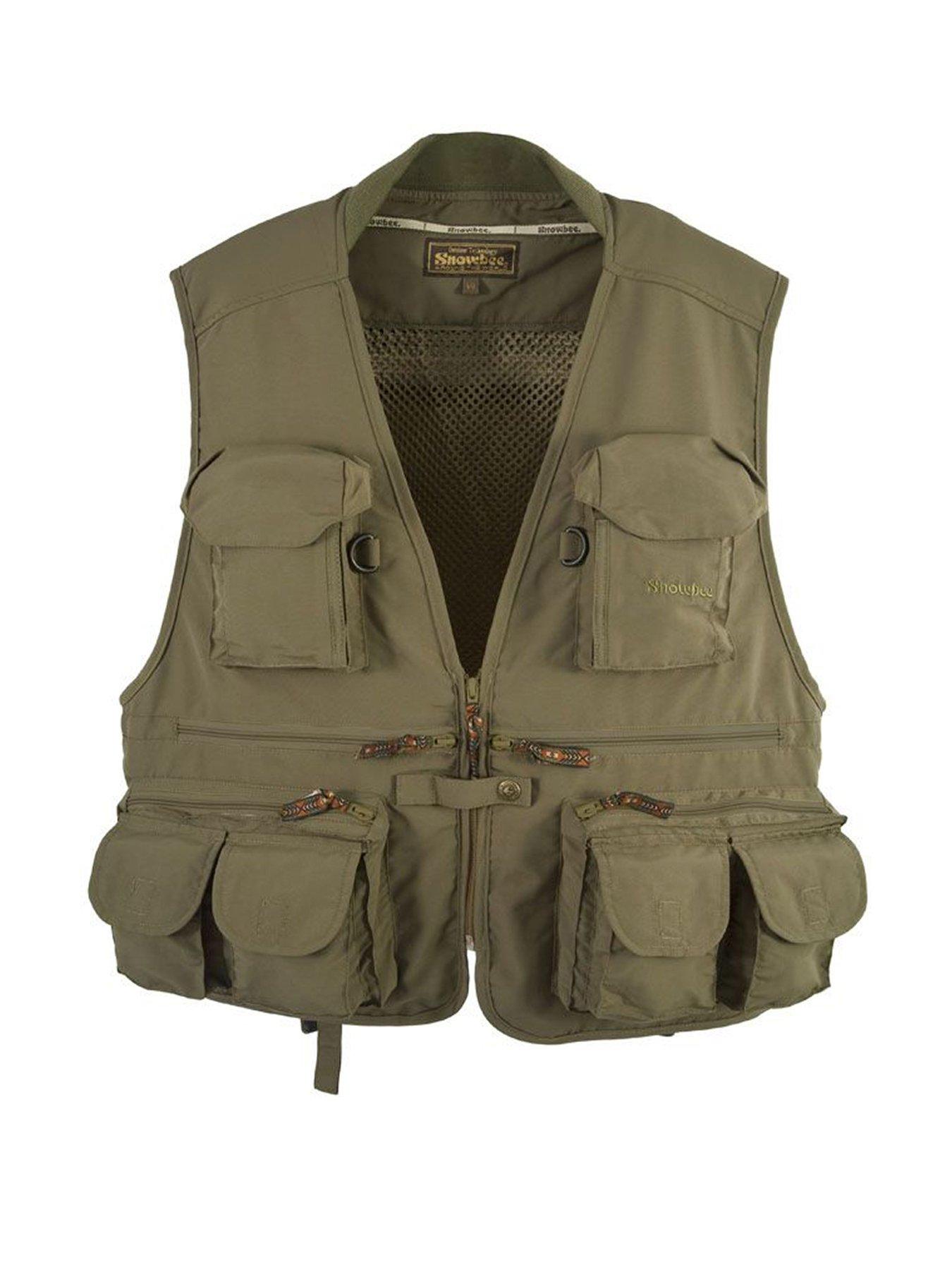 Snowbee Classic Fly Fishing Vest Waistcoat - Olive Green