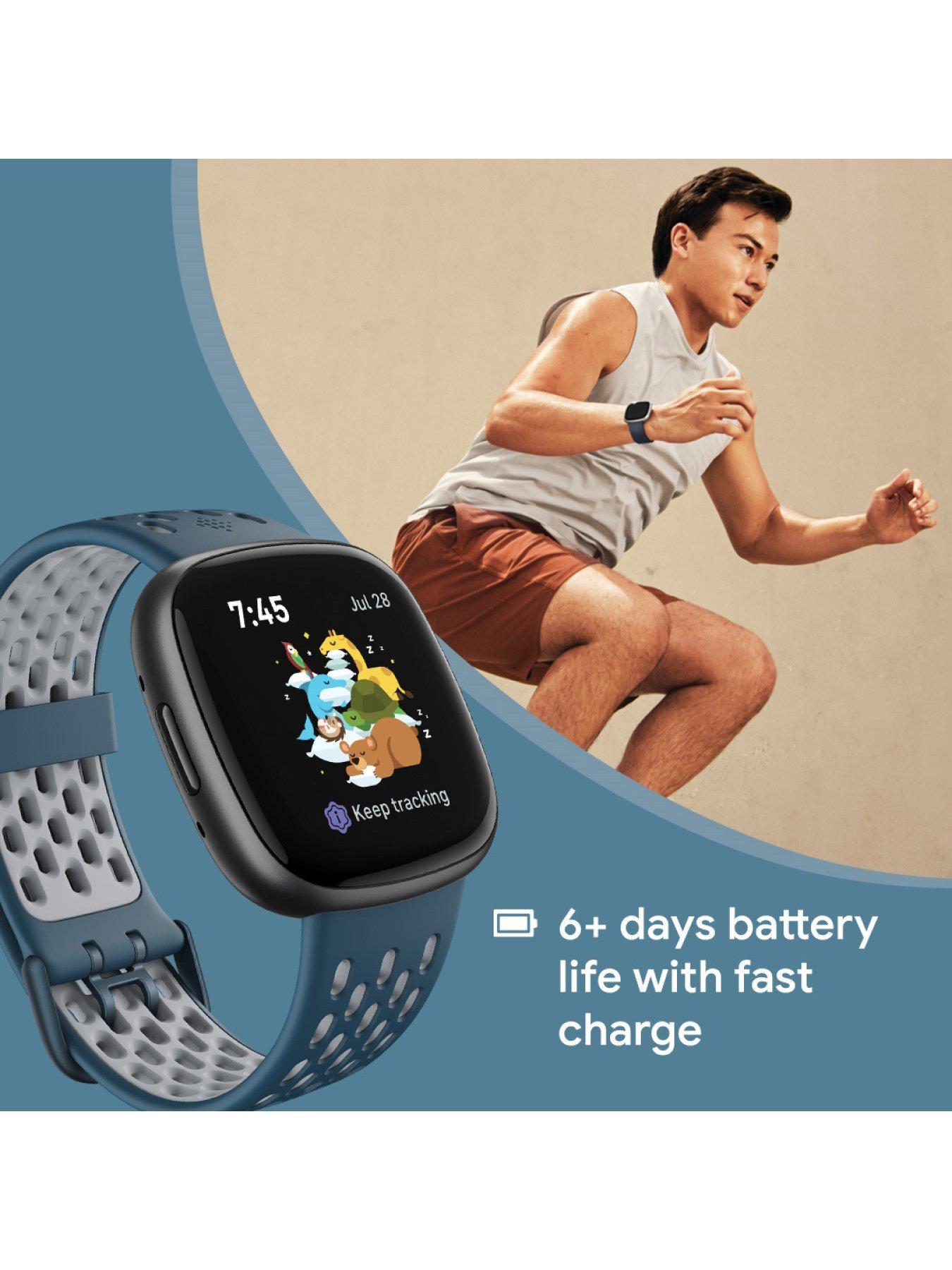 Black fitbit watch best sale