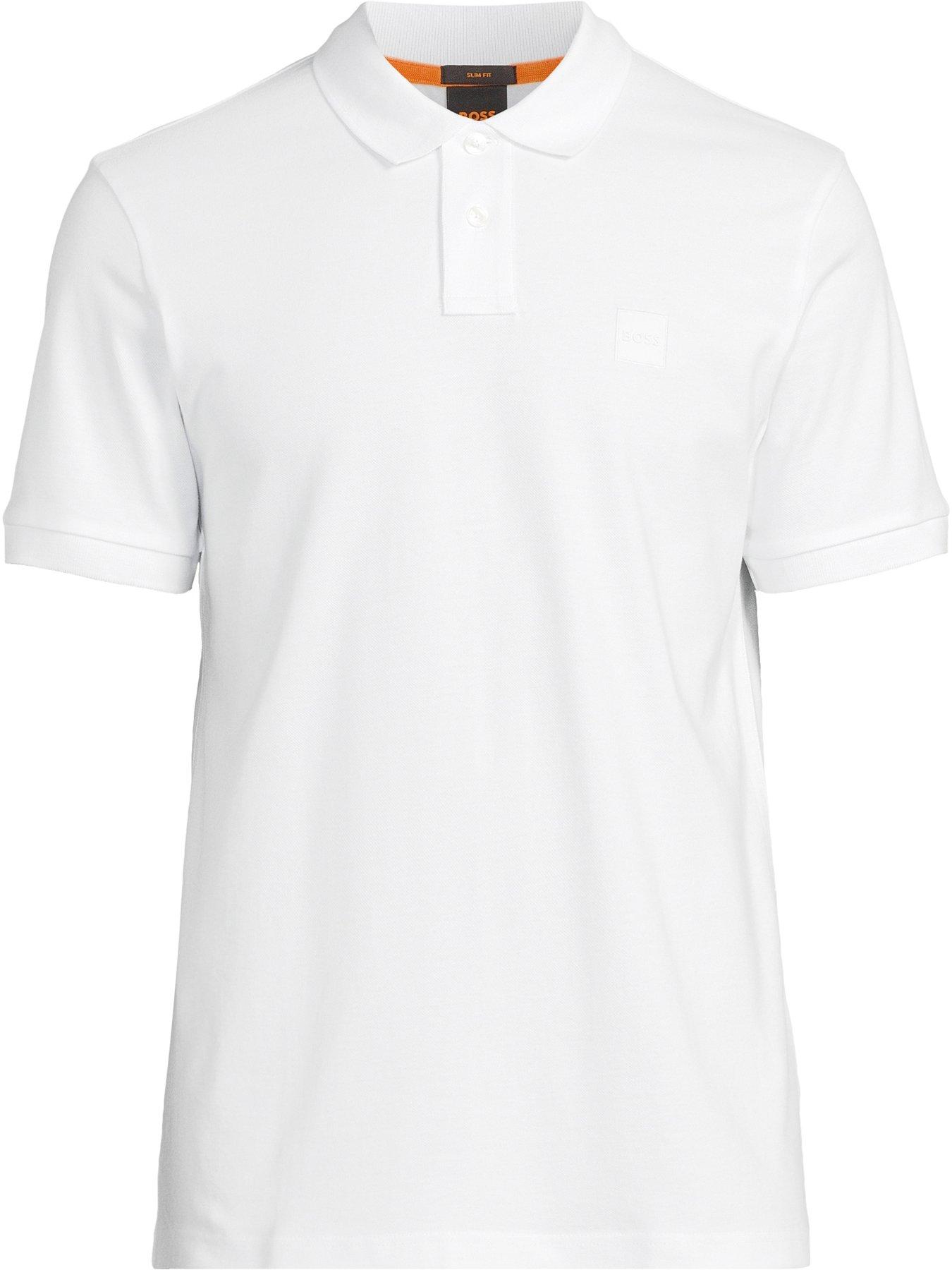 Image 5 of 5 of BOSS Passenger Slim Fit Polo Shirt - White