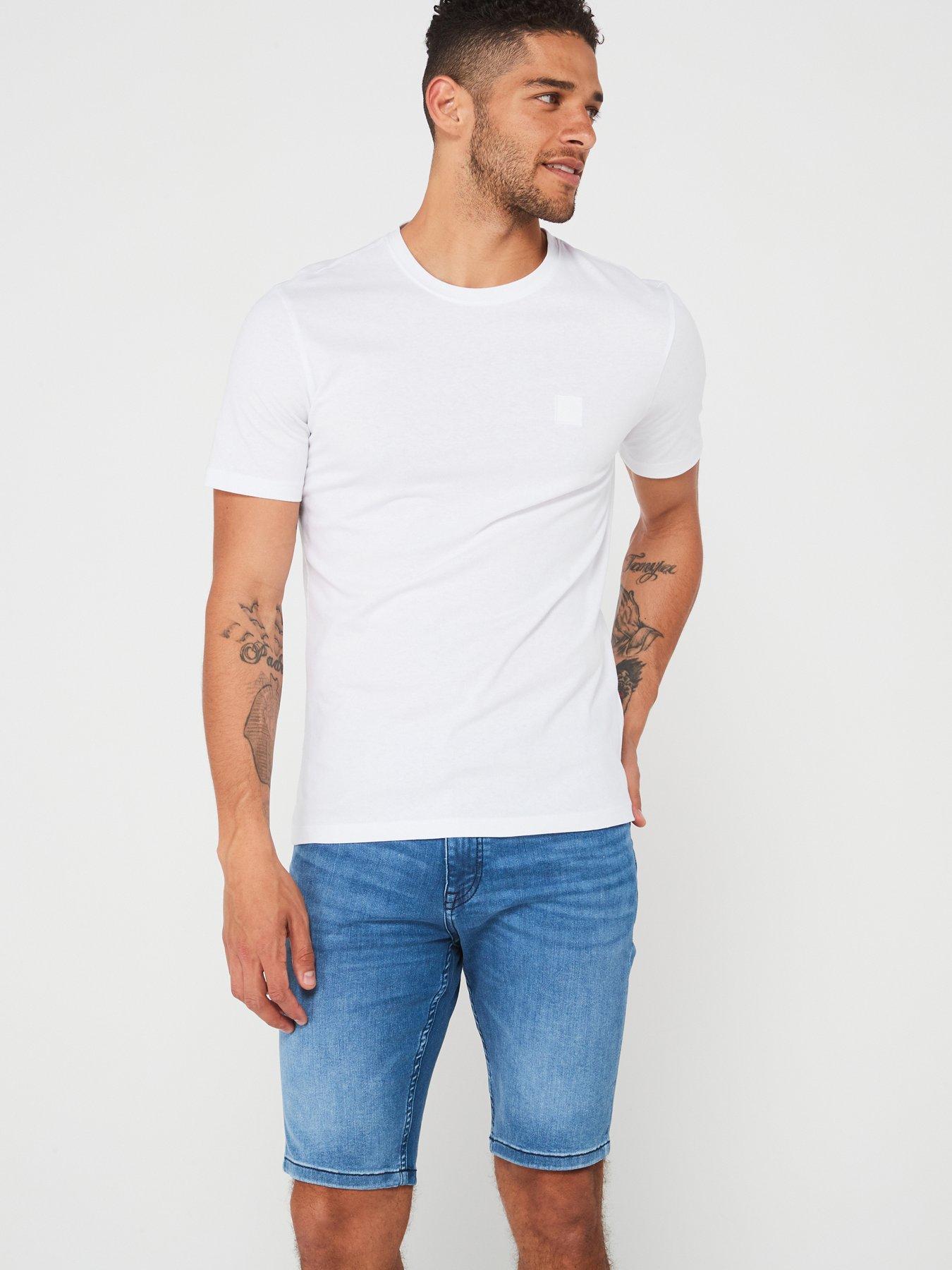 Image 1 of 4 of BOSS Tales Relaxed Fit T-Shirt - White