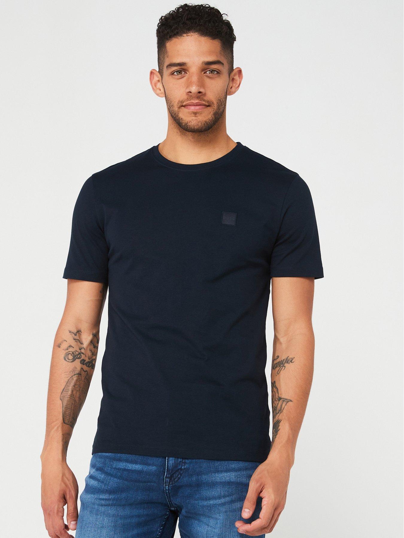 BOSS Tales Relaxed Fit T-Shirt, Dark Blue, Size S, Men