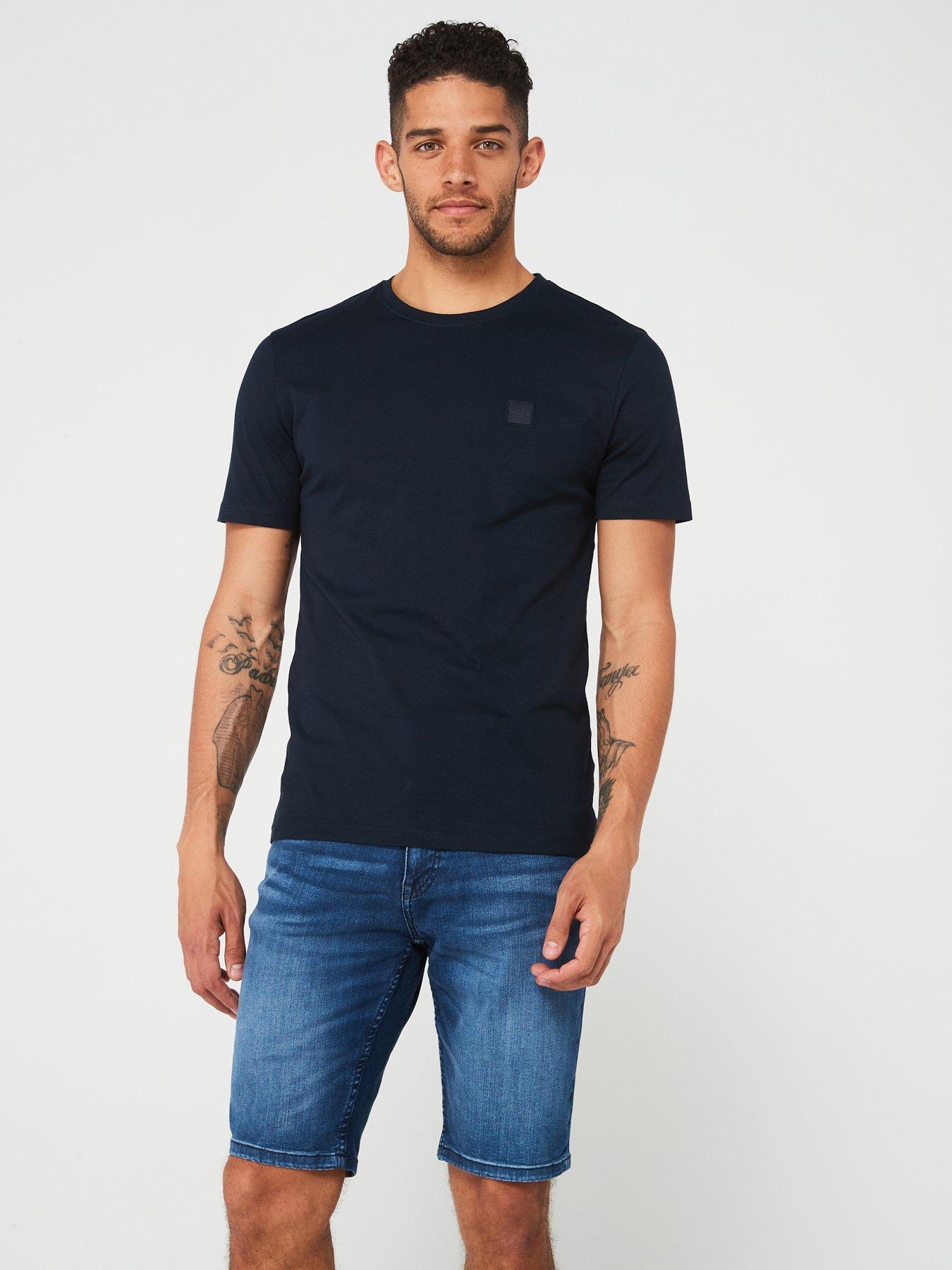 BOSS Tales Relaxed Fit T-Shirt - Dark Blue