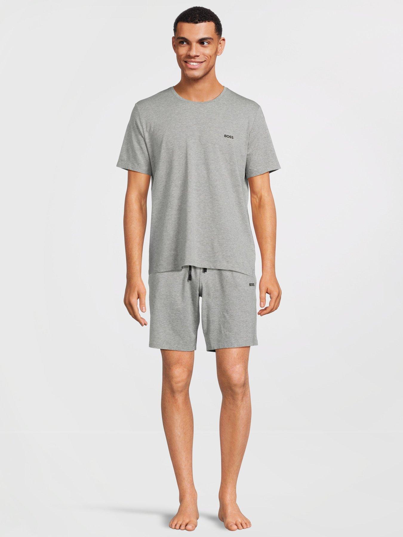 BOSS Bodywear Mix & Match Lounge Shorts - Grey | Very.co.uk