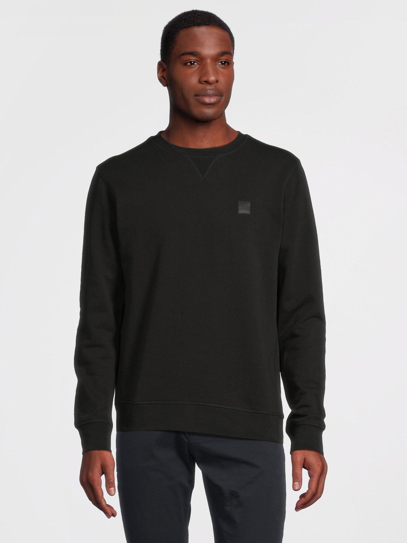 Image 1 of 5 of BOSS Westart Relaxed Fit Sweatshirt - Black