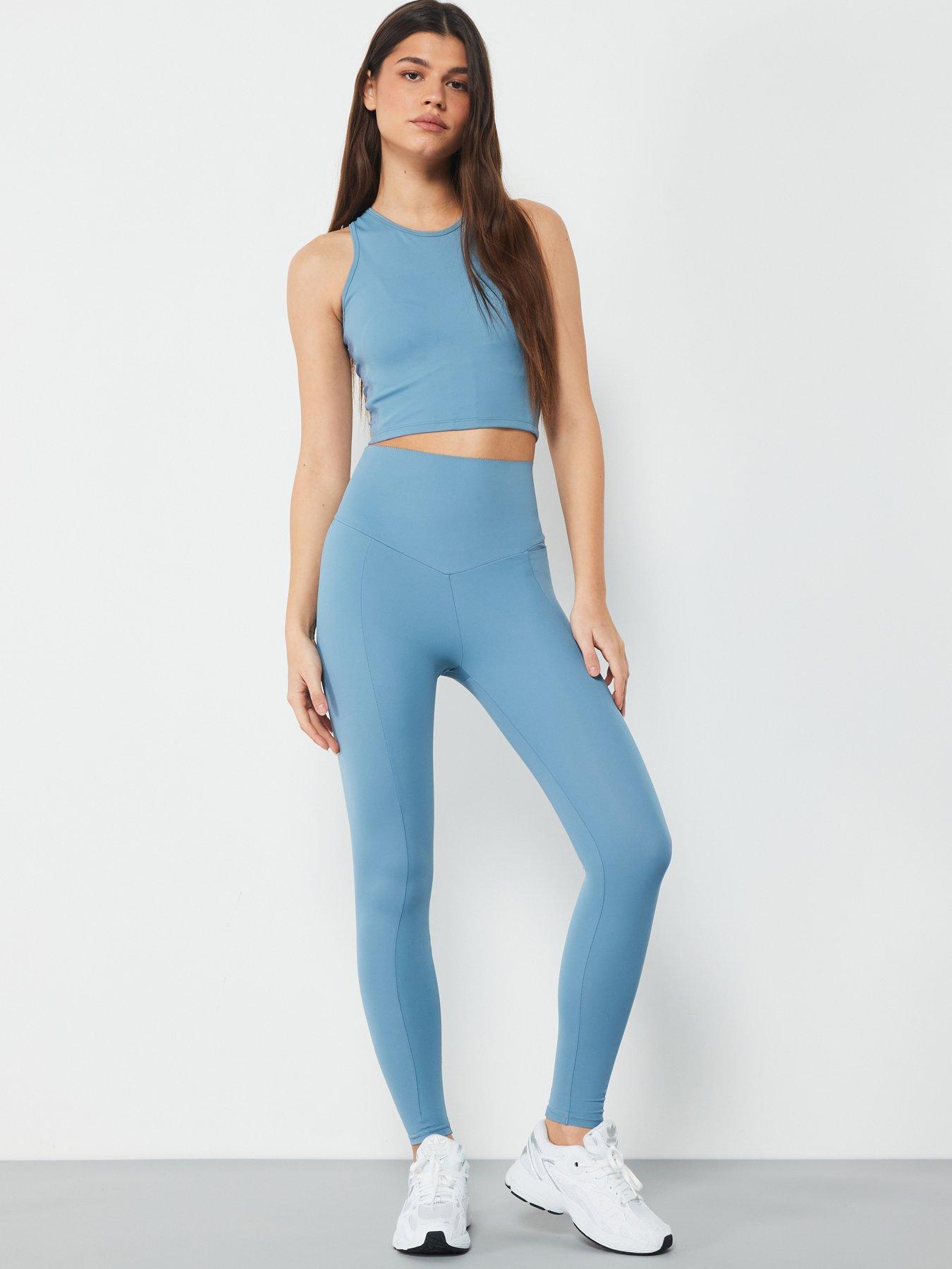 Aytee7 x Very Sculpt High Waisted Legging - Blue | Very.co.uk