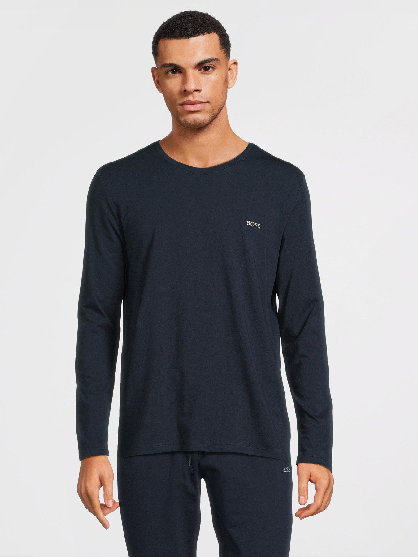 BOSS Mix  &  Match Long Sleeve Lounge T-Shirt - Dark Blue