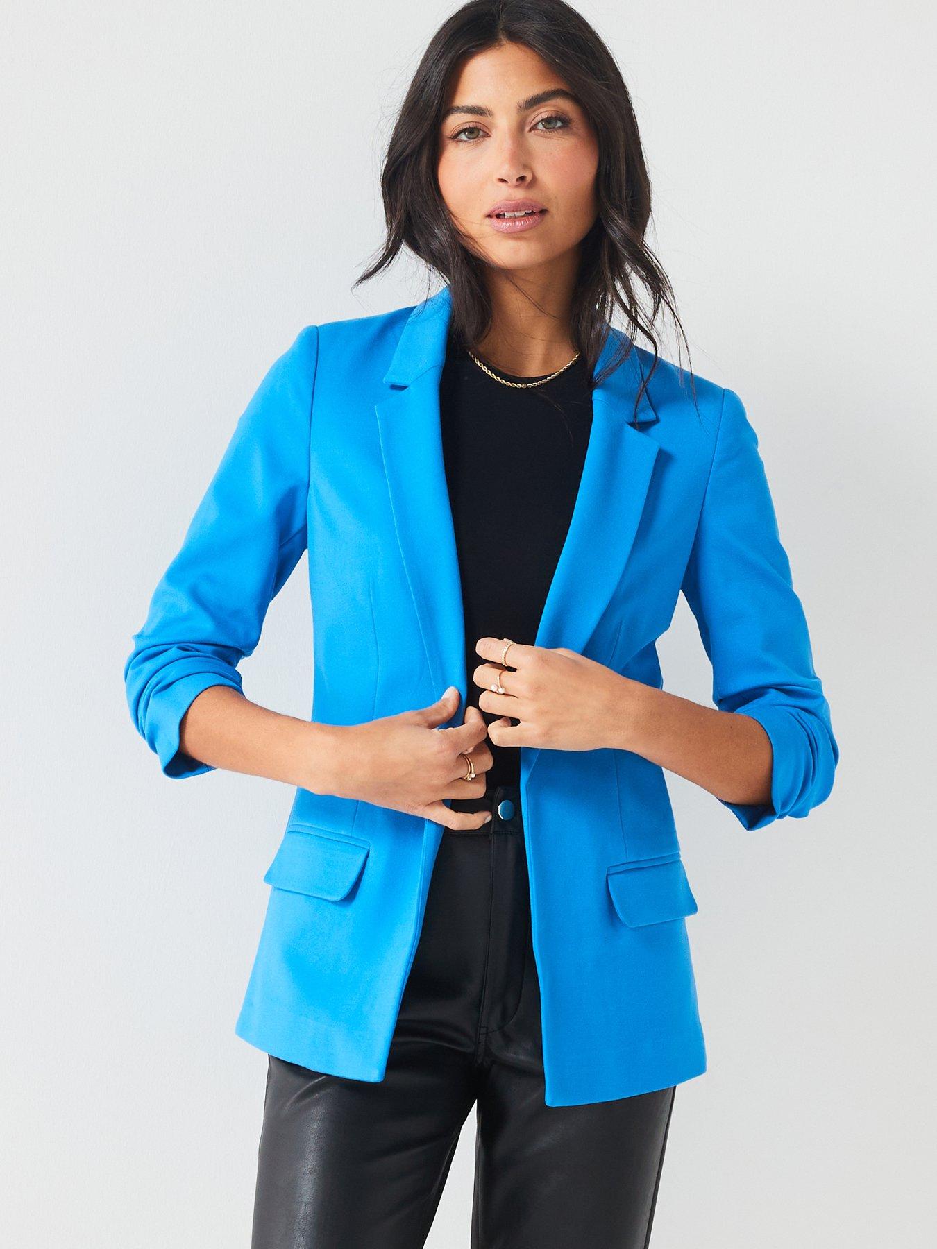 Navy blue womens blazer cheap uk