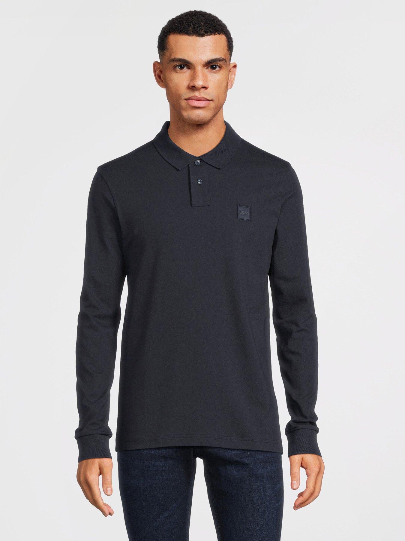 Boss long shop sleeve polo shirt