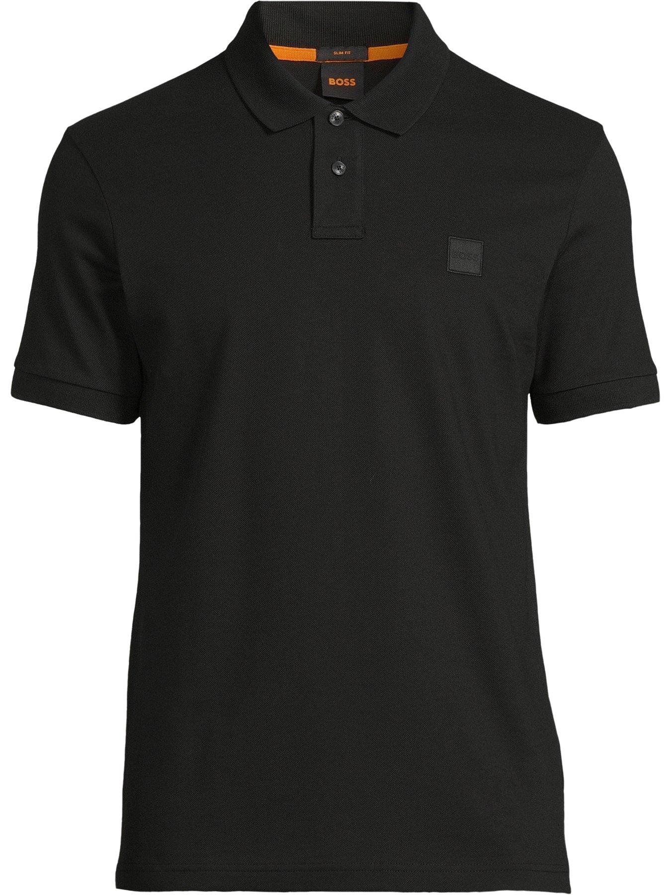 BOSS Passenger Slim Fit Polo Shirt Black Very