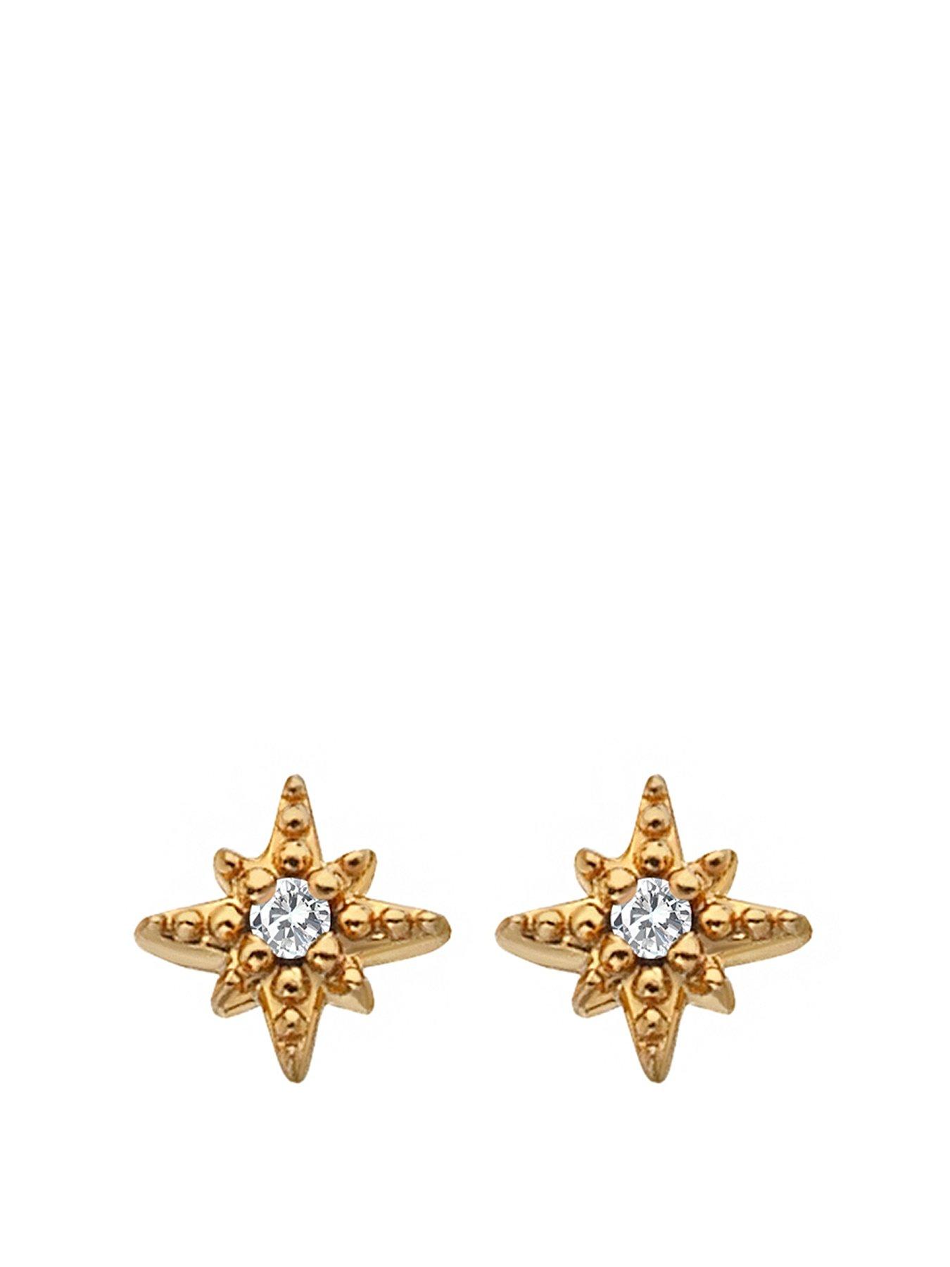 Product photograph of Hot Diamonds Hd X Jj Starburst Stud Earrings from very.co.uk