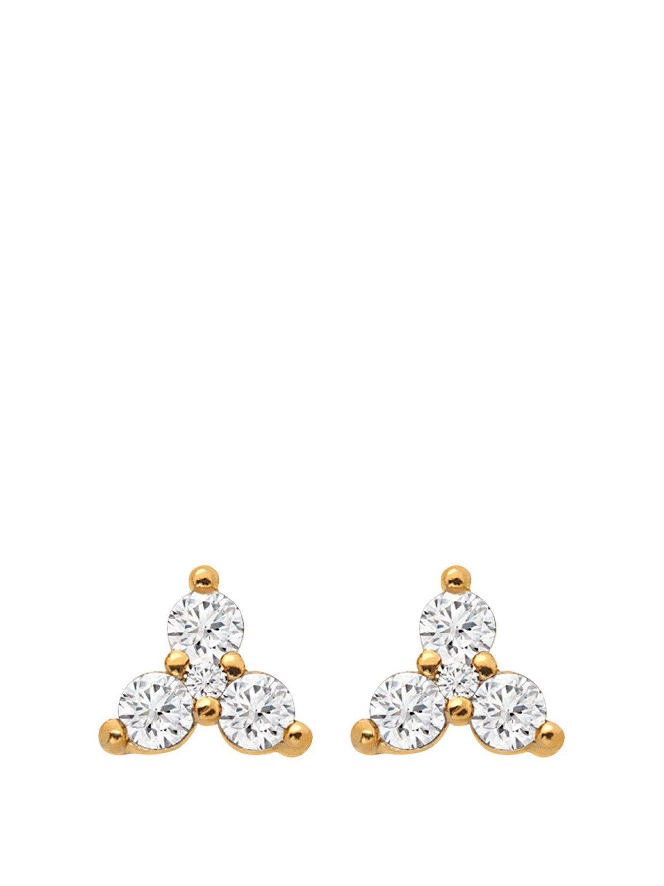 Hot Diamonds HD X JJ White Topaz Stud Earrings