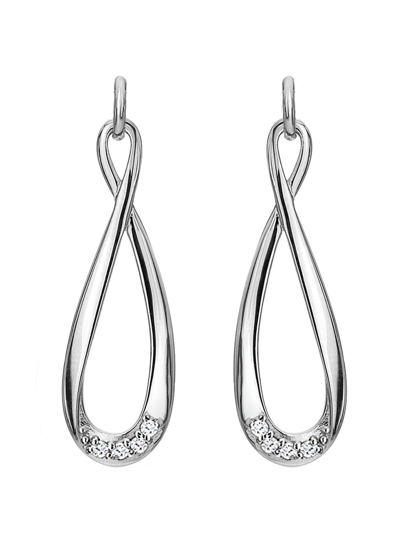 Product photograph of Hot Diamonds Flourish Earrings from very.co.uk