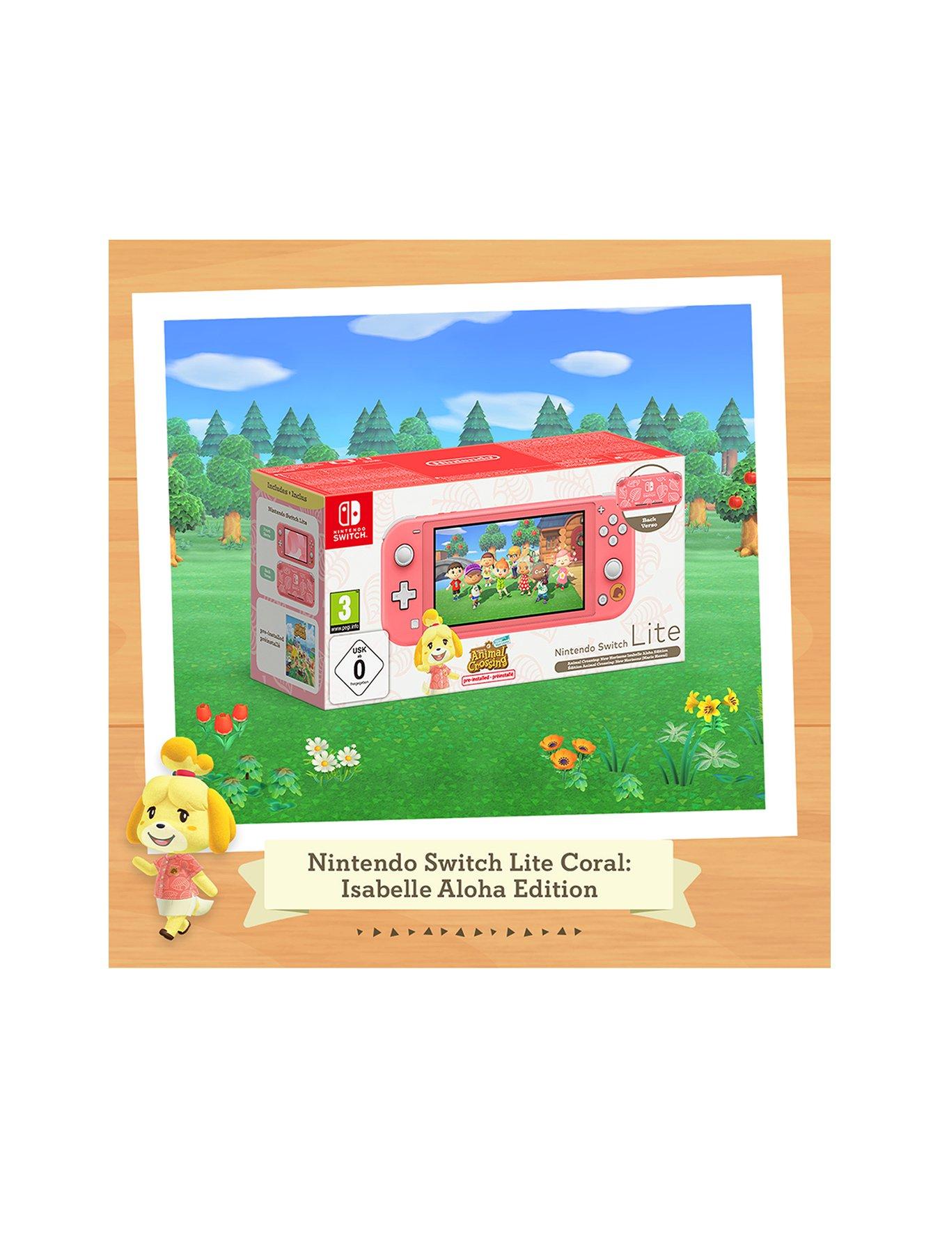 Nintendo Switch Lite (Coral) Animal Crossing: New Horizons Pack +