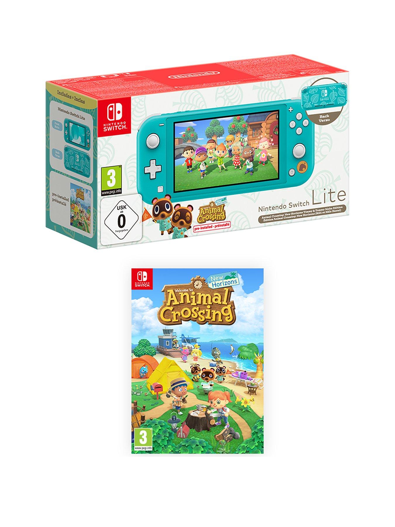 Nintendo Switch Lite 32GB Turquoise and Super Mario Odyssey Bundle 