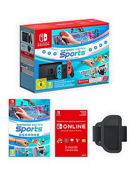 Nintendo Switch Console With Free Switch Sports Set + 3 Months Online Membership
