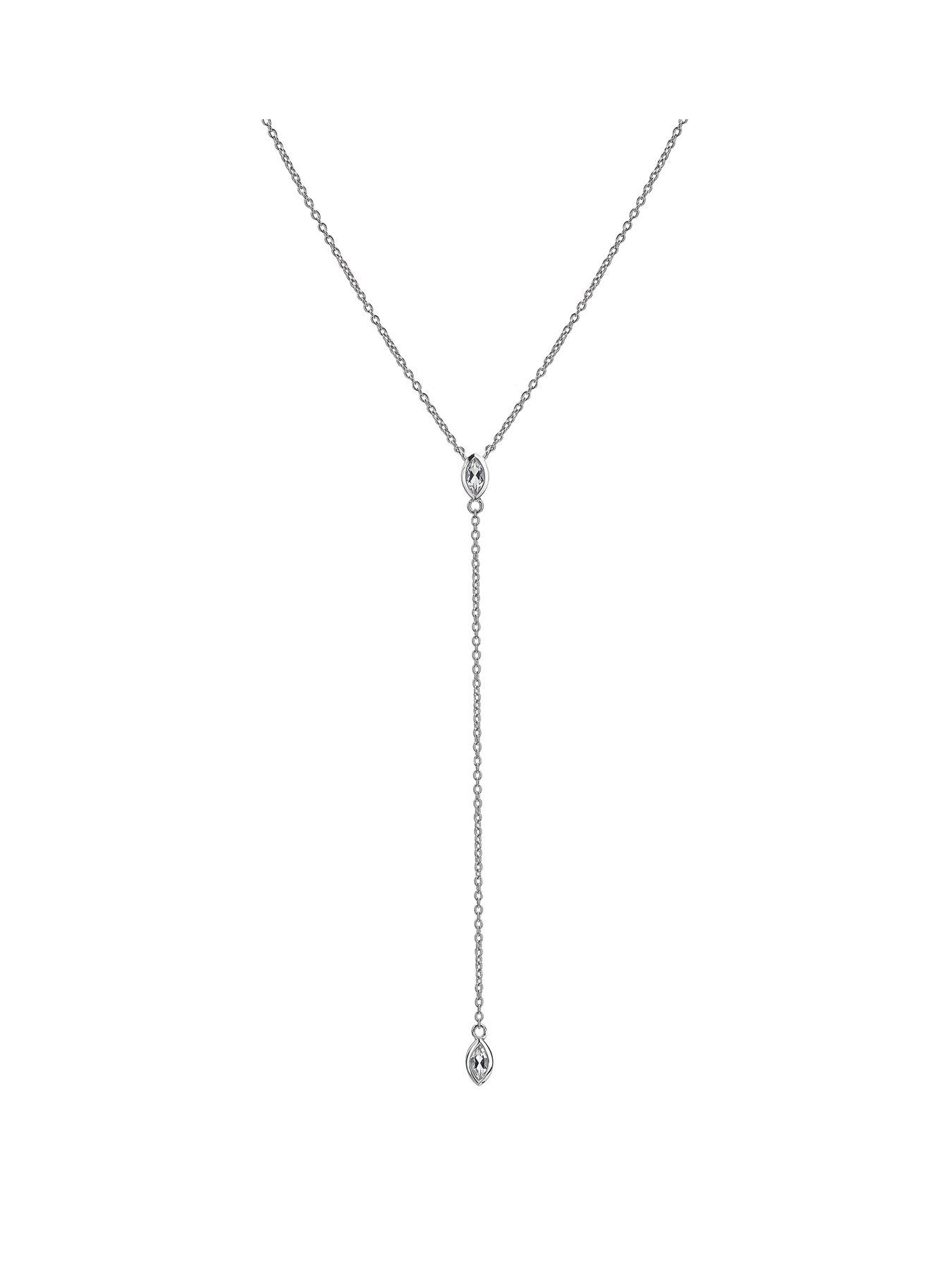 Hot Diamonds Tender Waterfall Marquise Necklace | Very.co.uk