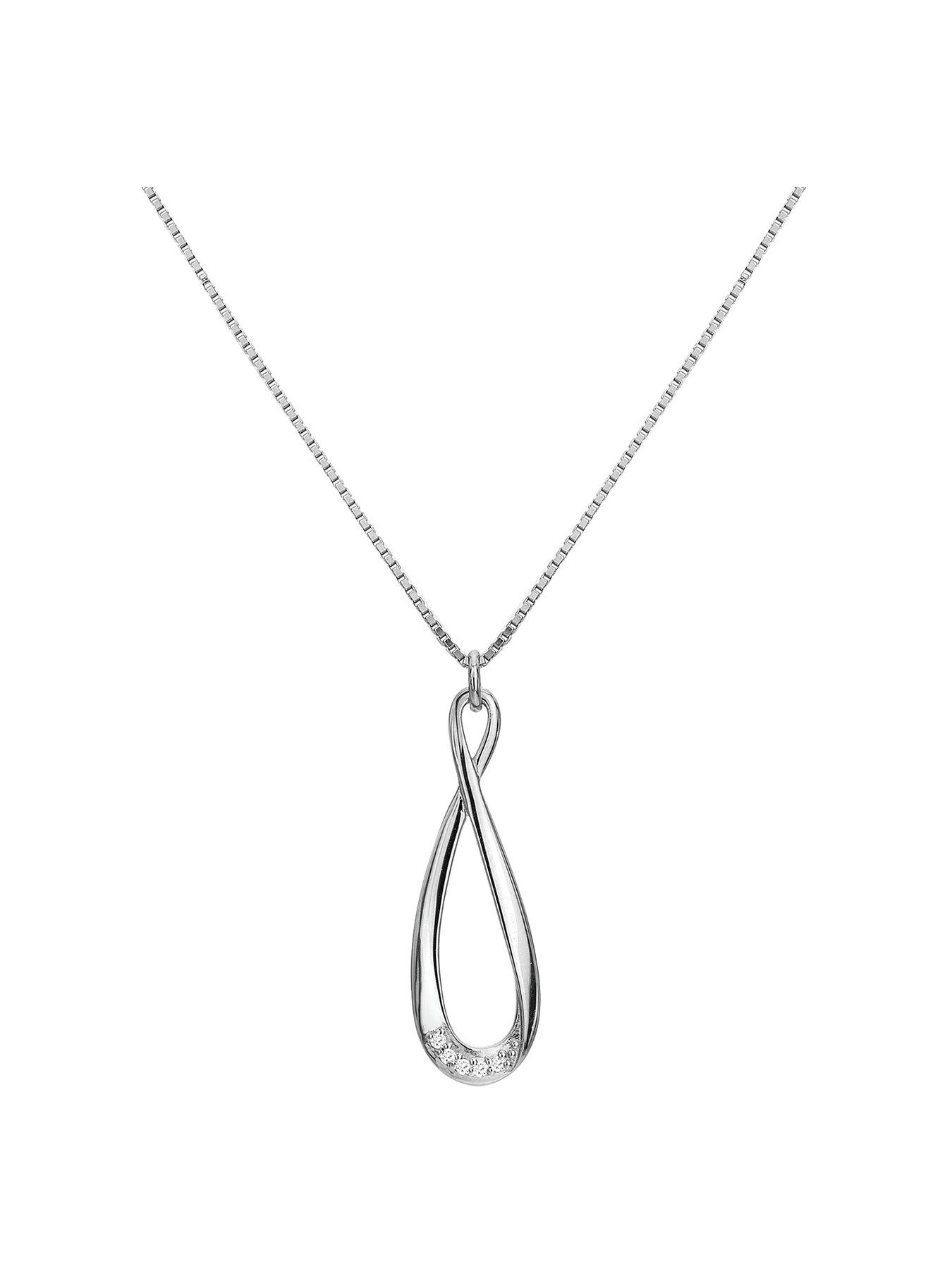 Product photograph of Hot Diamonds Flourish Pendant from very.co.uk