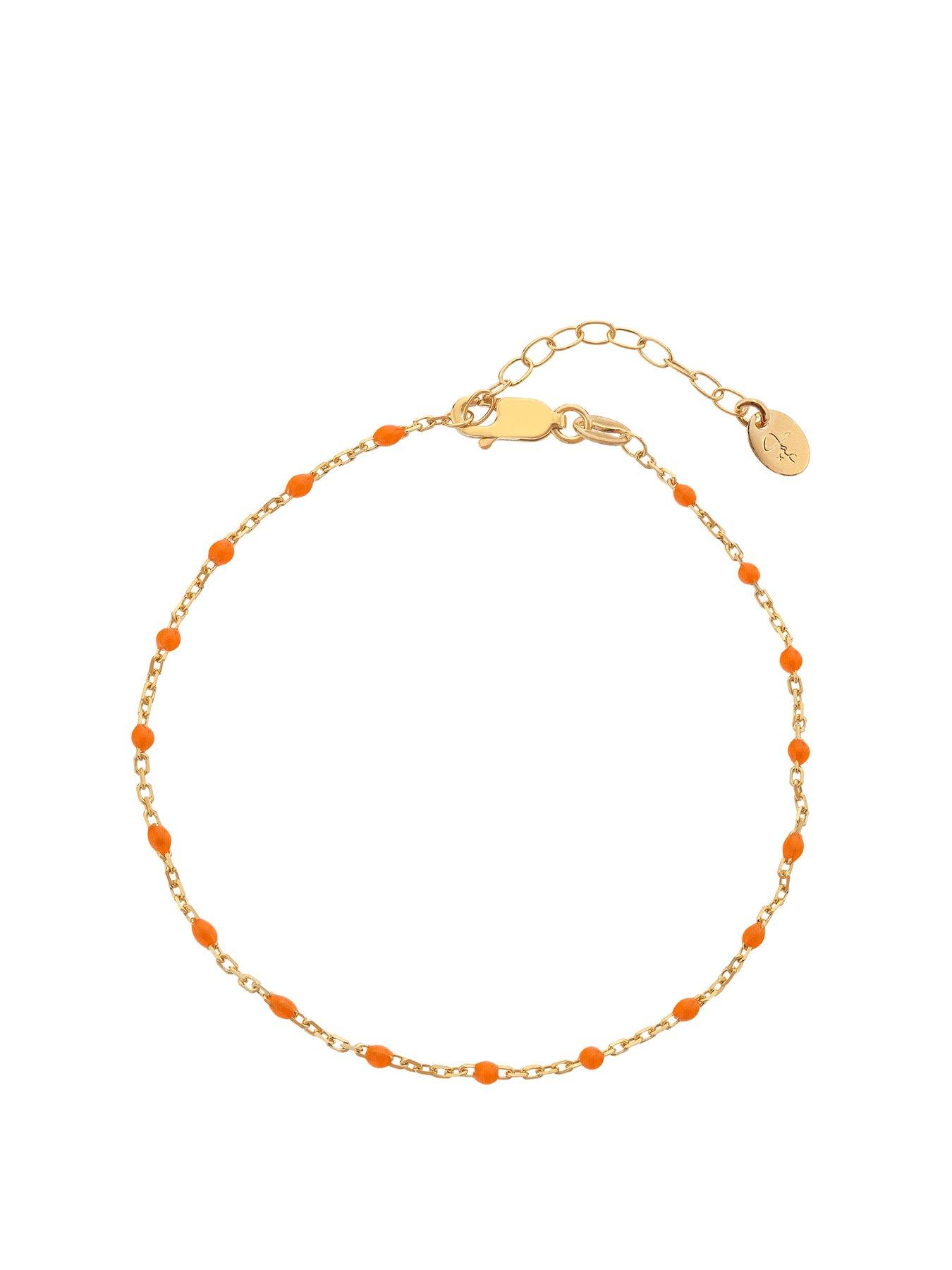 Product photograph of Hot Diamonds Hd X Jj Ocean Bracelet - Orange from very.co.uk