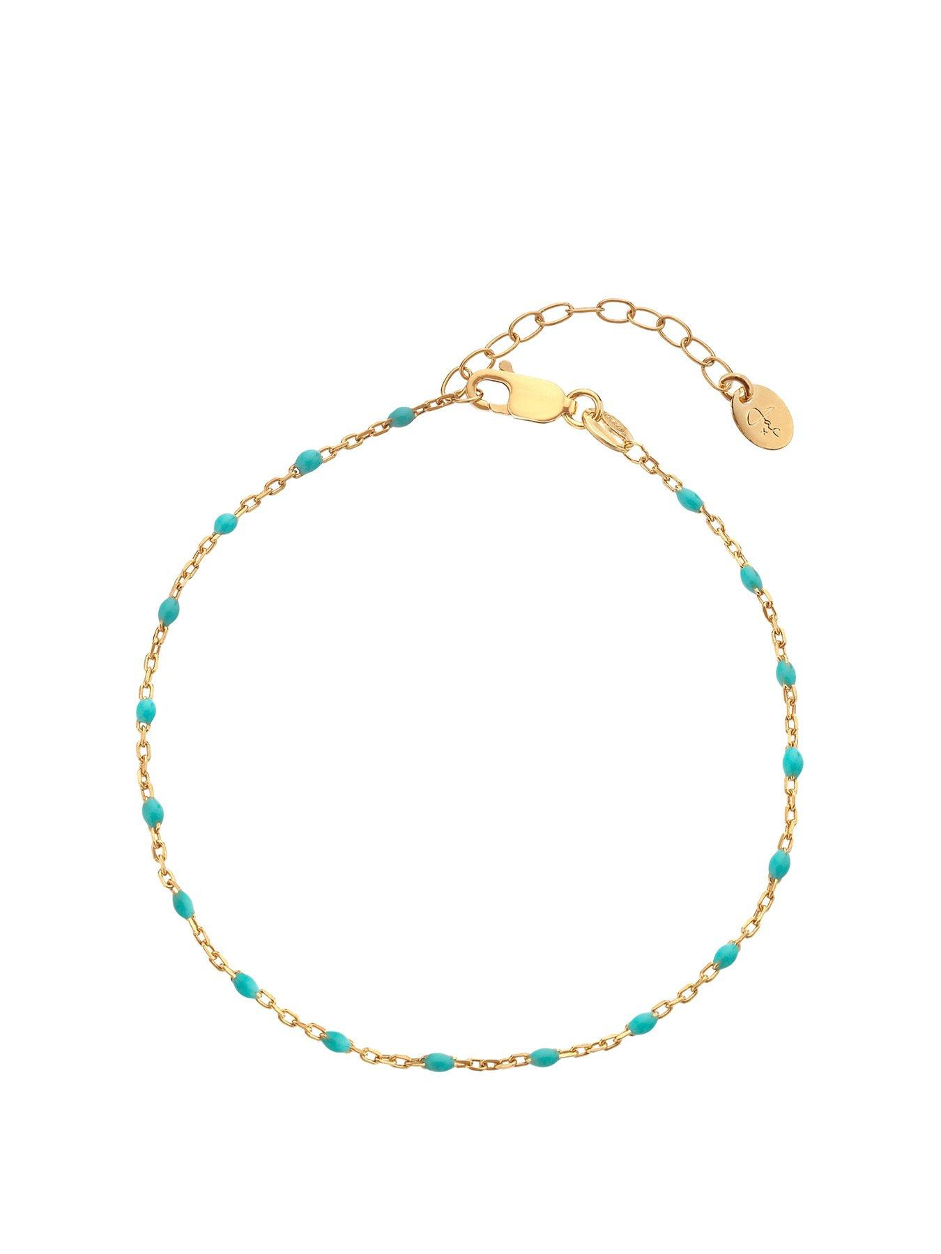Product photograph of Hot Diamonds Hd X Jj Ocean Bracelet - Turquoise from very.co.uk