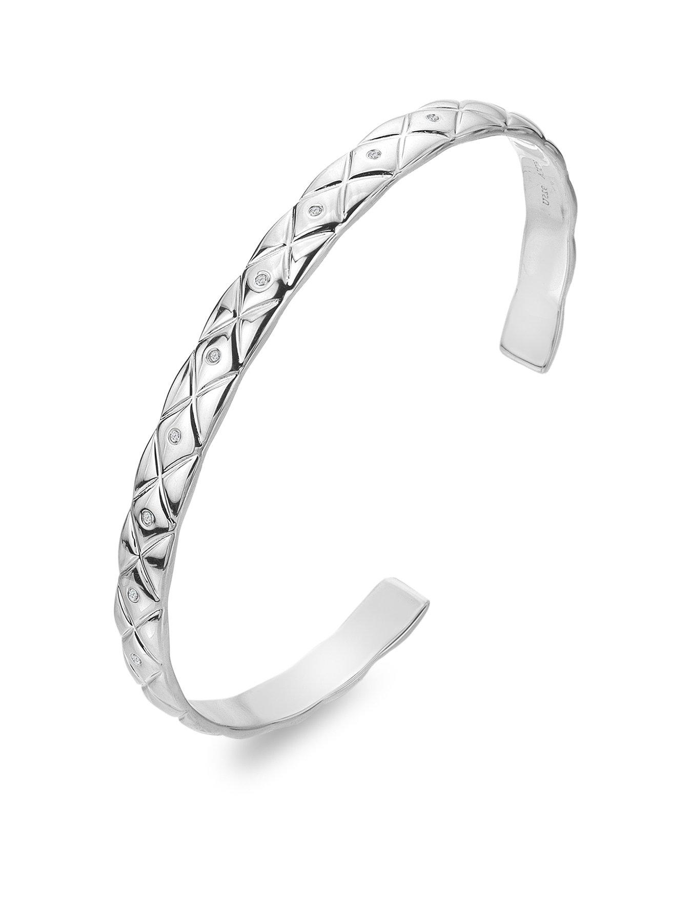Hot Diamonds Quilted Bangle Very