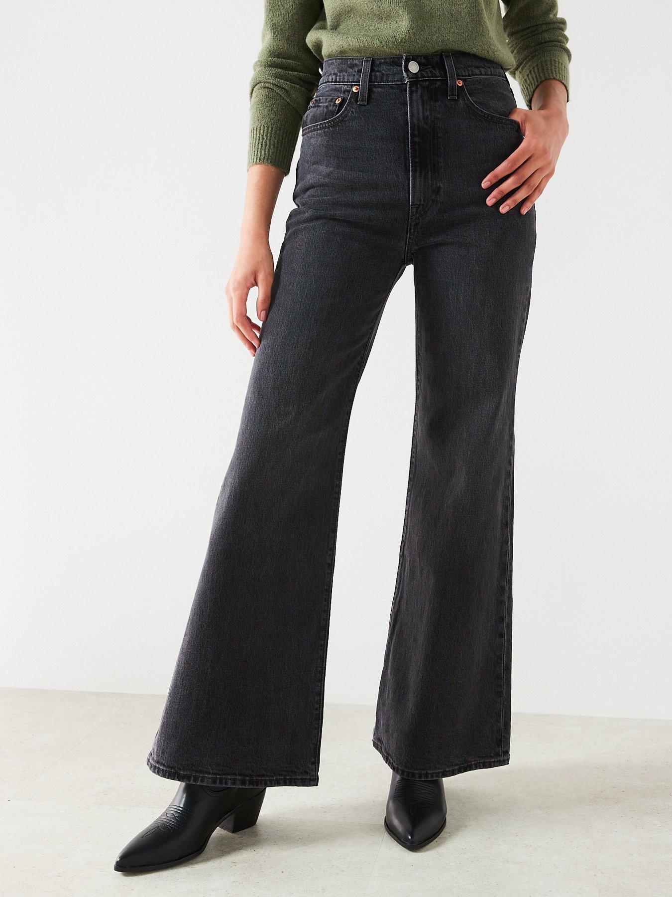 Bell bottom best sale black jeans