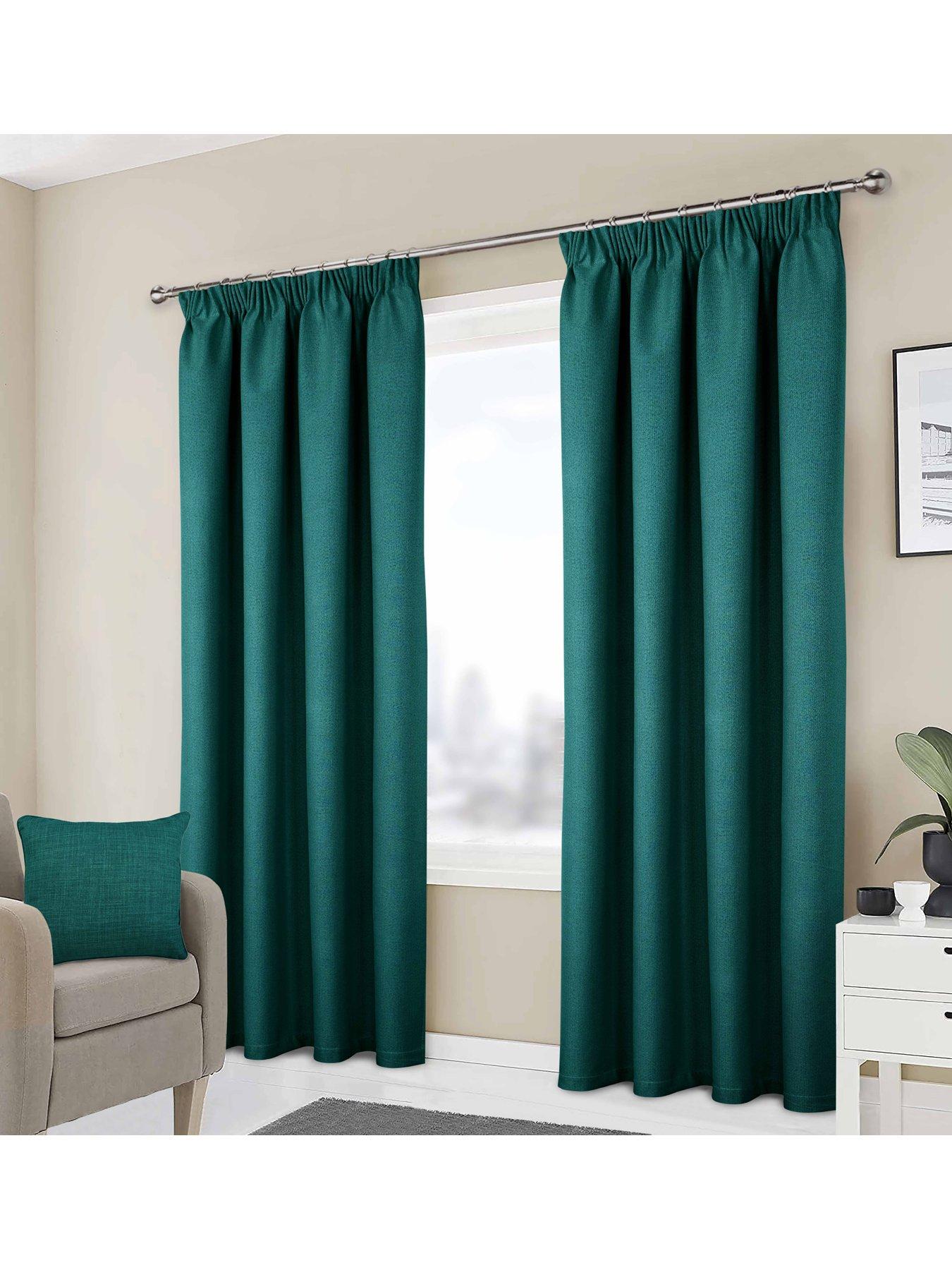 Curtains Pencil Pleated 117x229 cm Ready Made Curtains Curtains