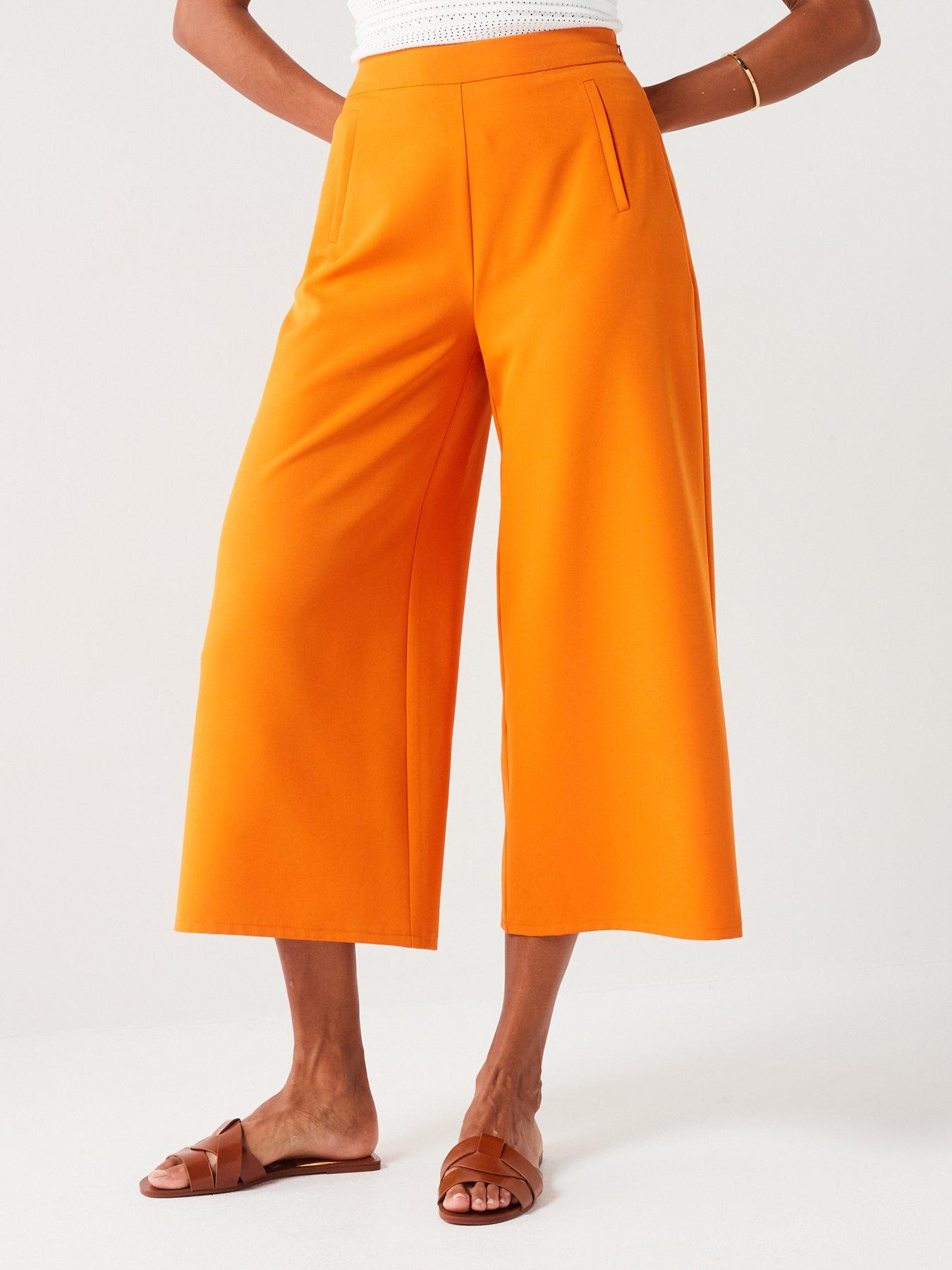 V By Very Wide Leg Culotte - Orange