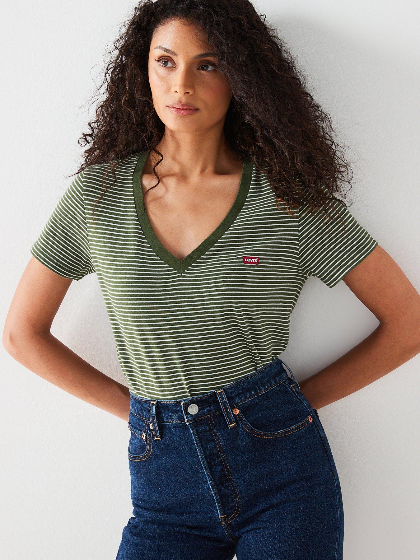 Levis t shirt hot sale v neck