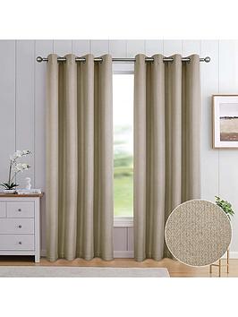 Product photograph of Very Home Athos Blackout Eyelet Curtains from very.co.uk