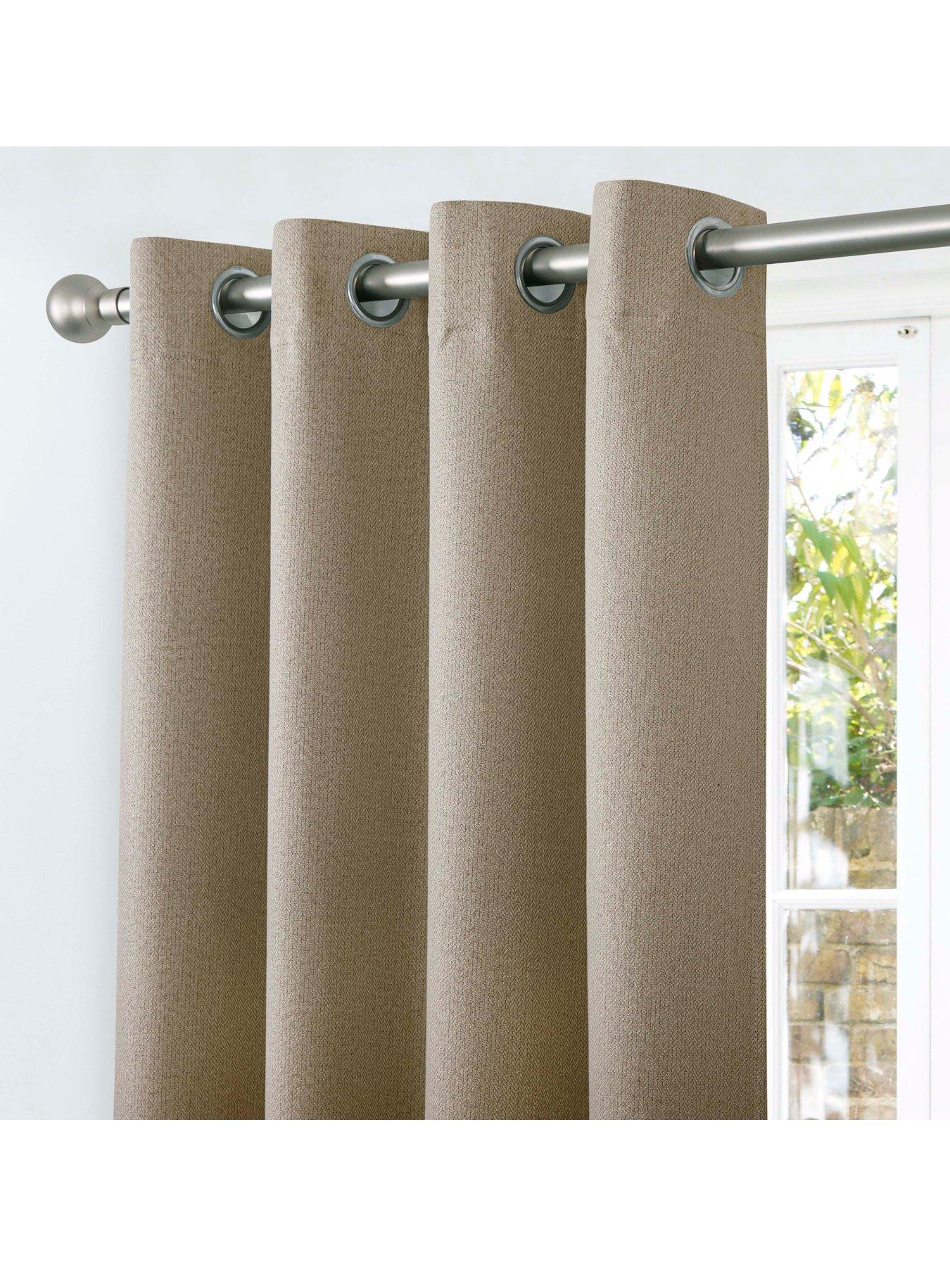 Very Home Athos Blackout Eyelet Curtains very.co.uk