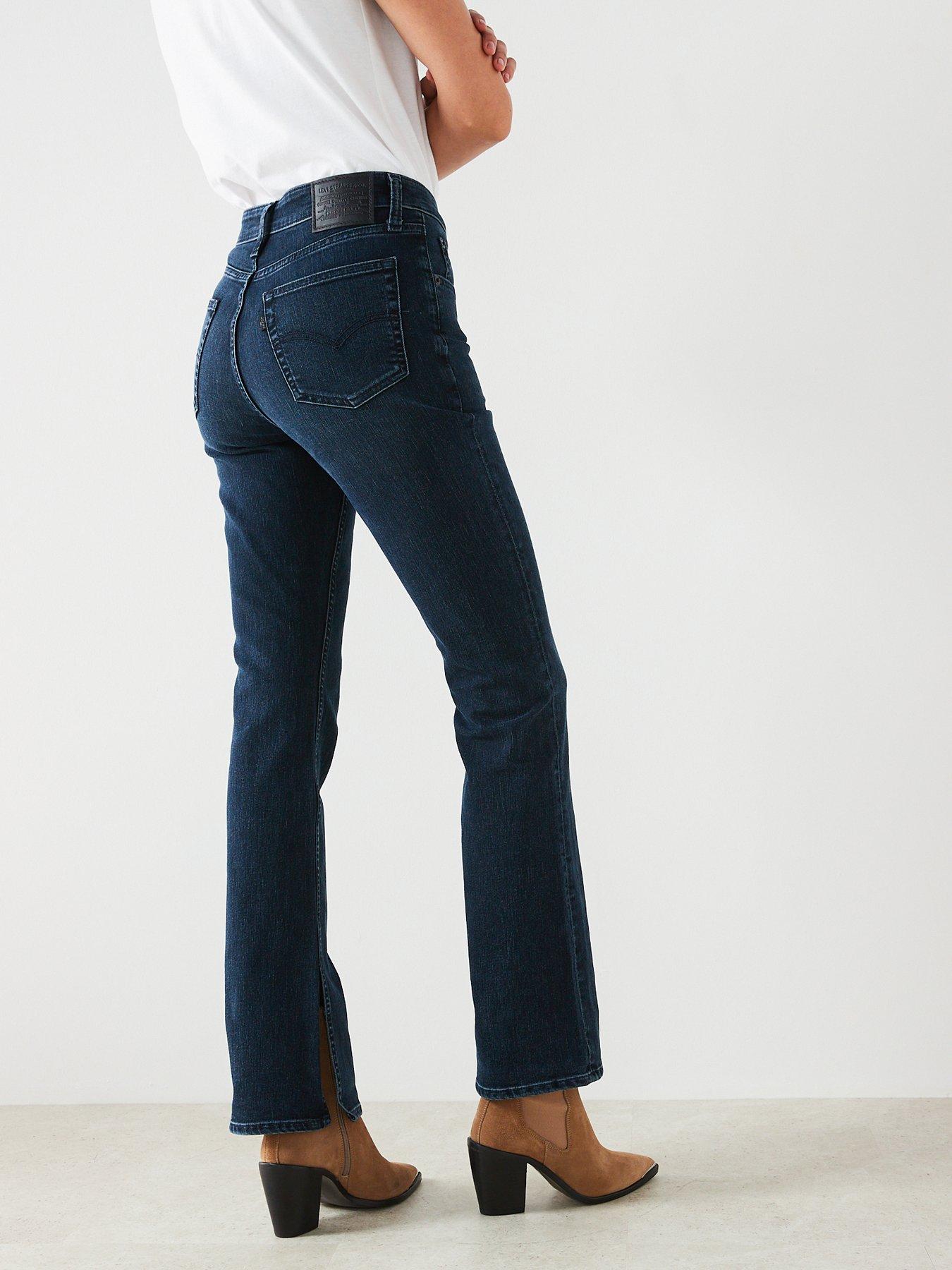 Straight fit hot sale bootcut jeans