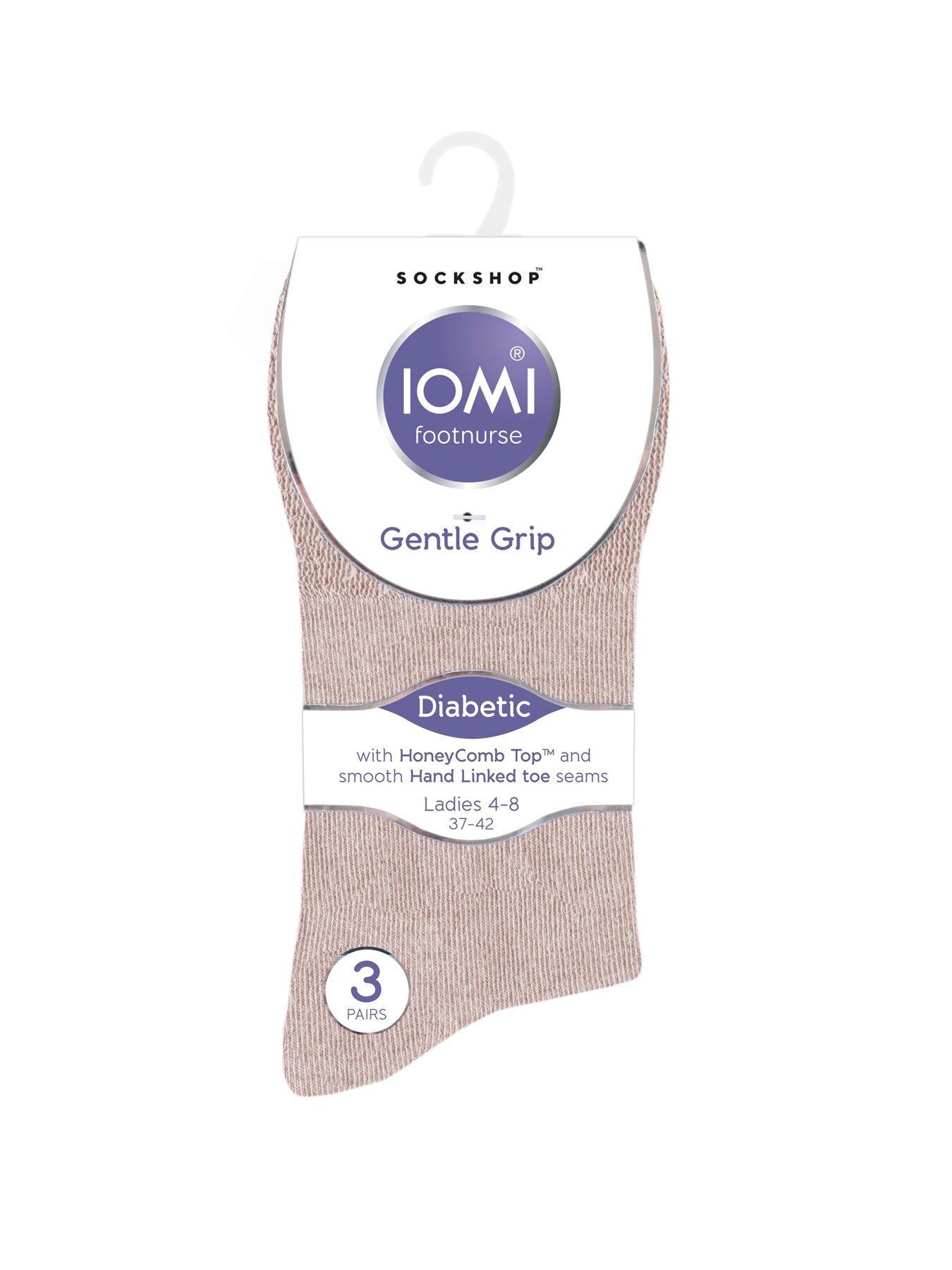 Gentle Grip IOMI Women's Diabetes Socks x 3 